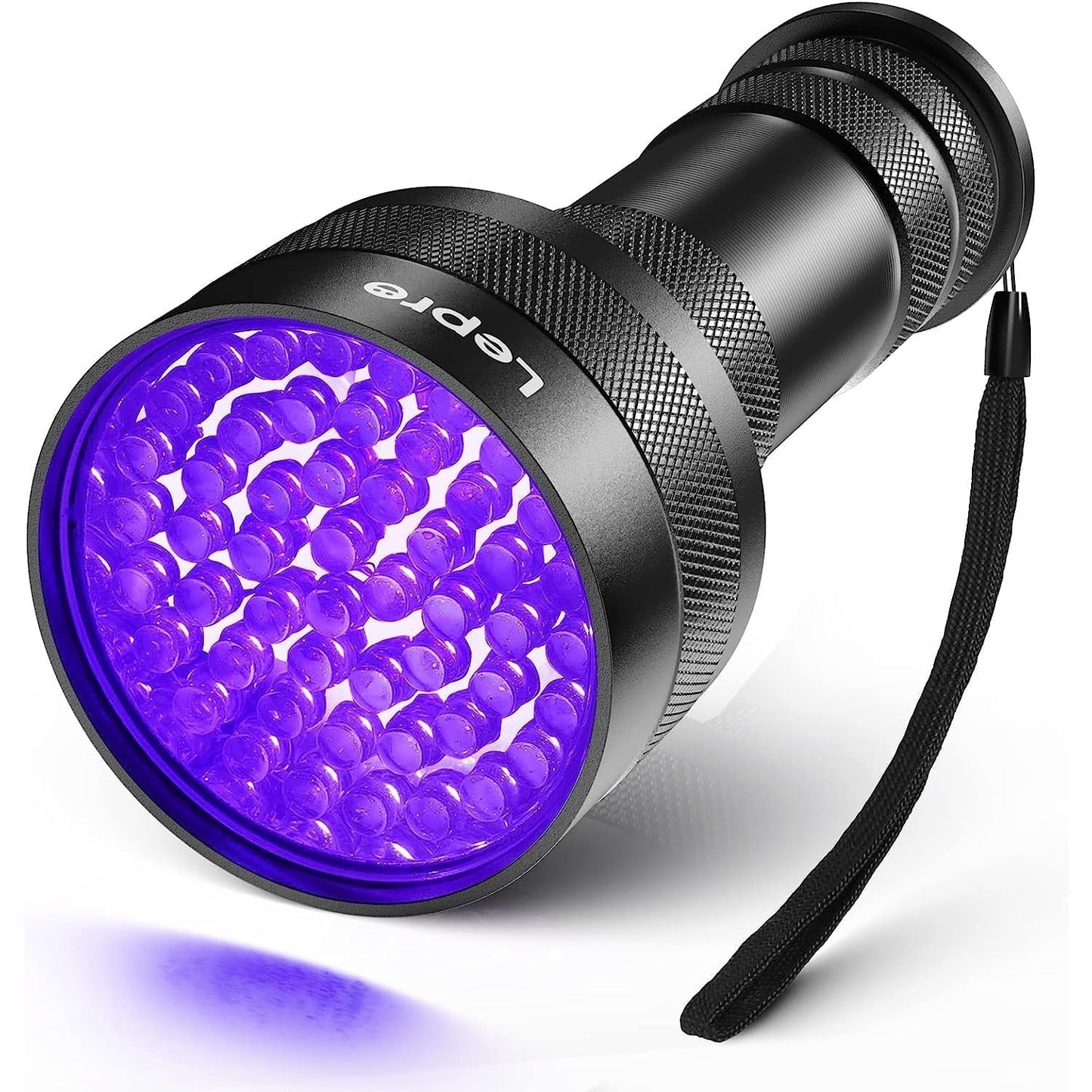 Lepro UV Flashlight, 51 LED UV Light Torch, Black-light Lights, 395nm Ultraviolet Flashlight, Blacklight Detector for Pet Urine, Stain, Bed Bugs, Scorpions, Banknote and More (Batteries Not Included)