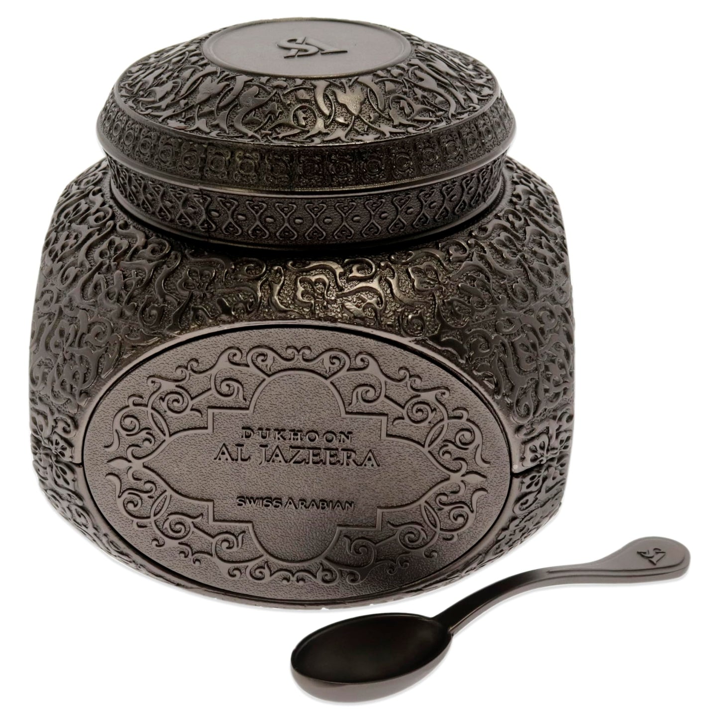 SWISS ARABIAN Dukhoon Al Jazeera - Luxury Products from Dubai - Lasting, Addictive Home Fragrance Powder Incense - Give Your Home A Seductive Signature Aroma - The Luxurious Scent of Arabia - 2.4 Oz - Medaid International