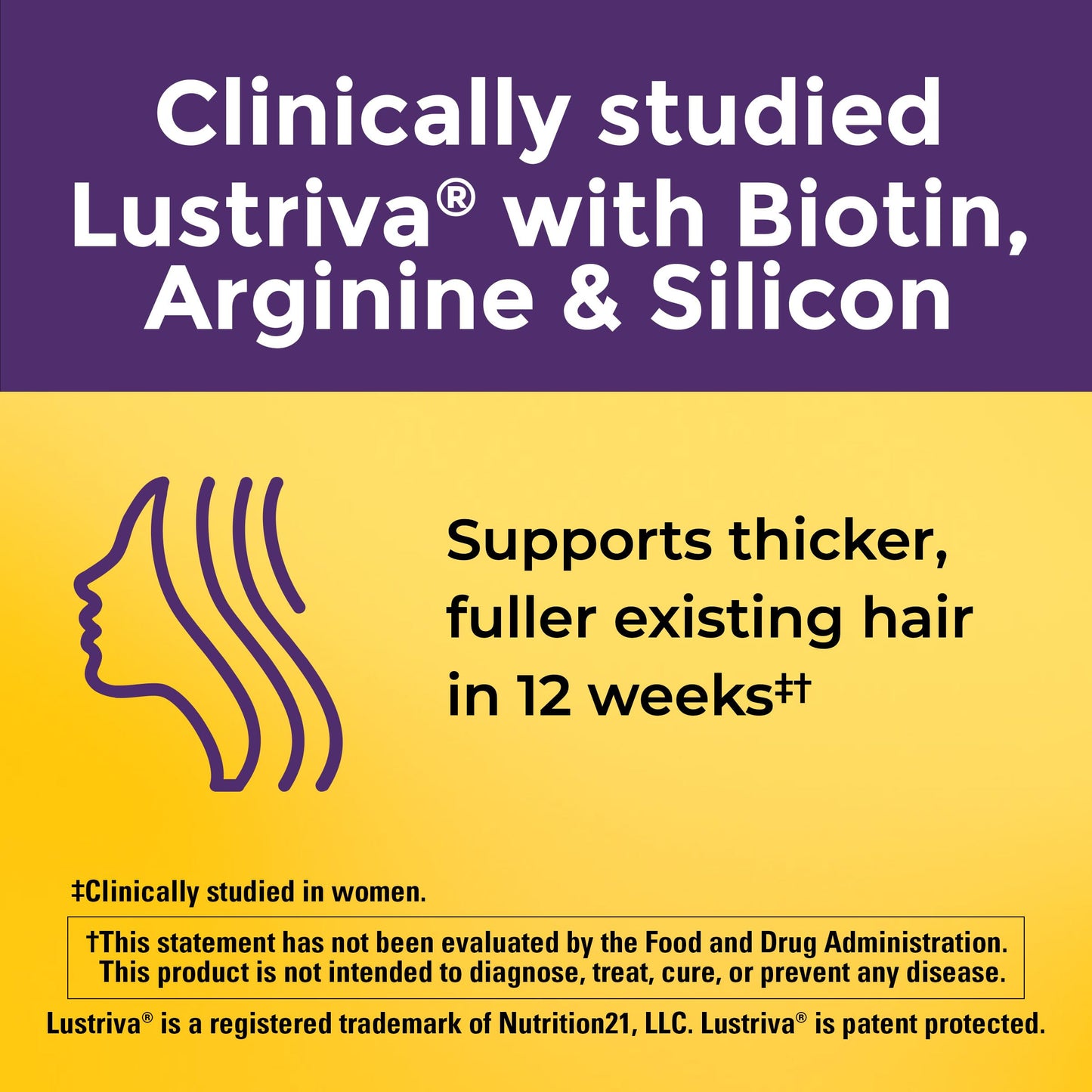 Nature Made Hair Growth Softgels with Lustriva, Biotin, Vitamin C & A, Support Healthy Hair as You Age, 30 Softgels, 30 Day Supply - Medaid International
