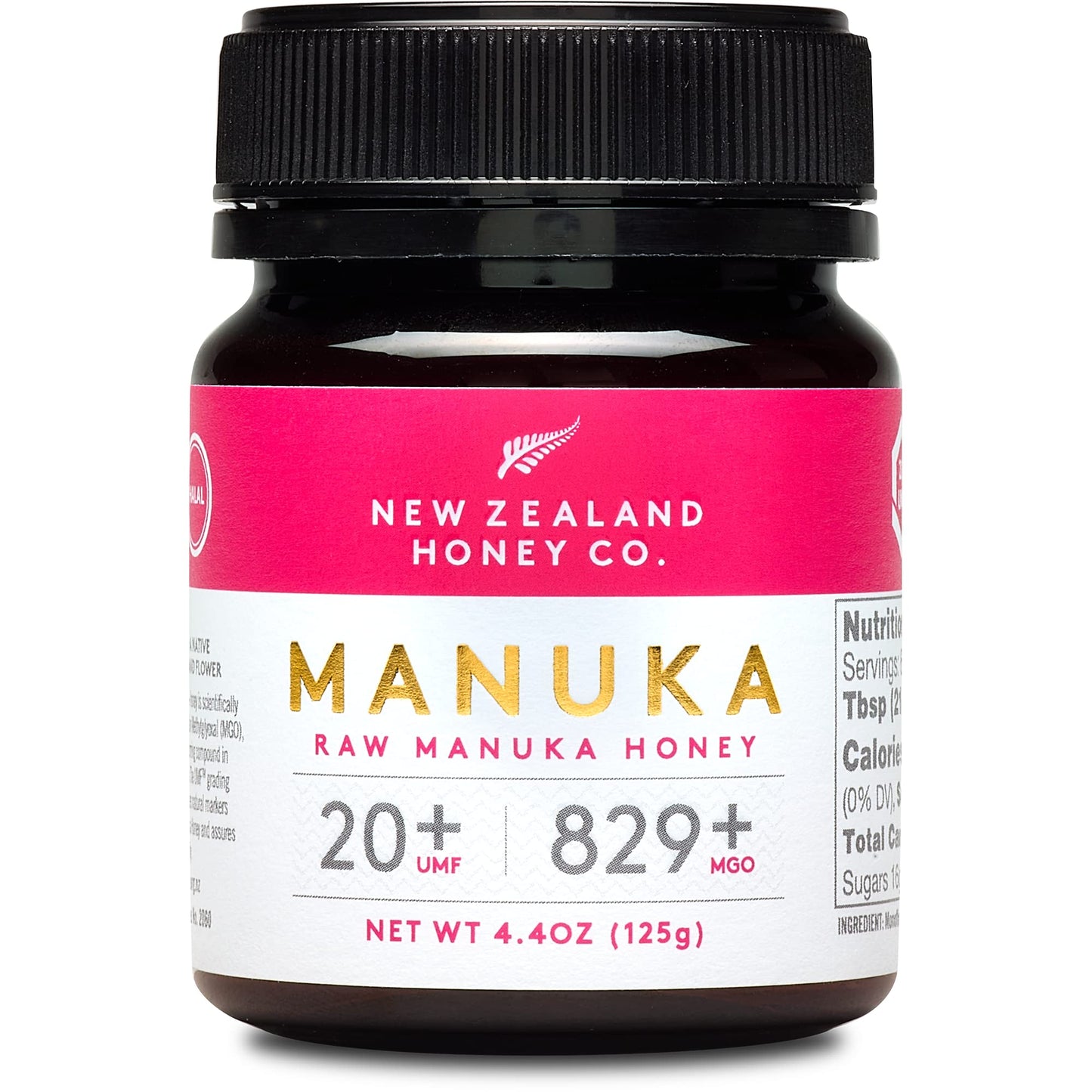 New Zealand Honey Co. Raw Manuka Honey UMF 20+ / MGO 829+ | UMF Certified | 4.4oz | Medical Grade Raw Honey - Medaid International