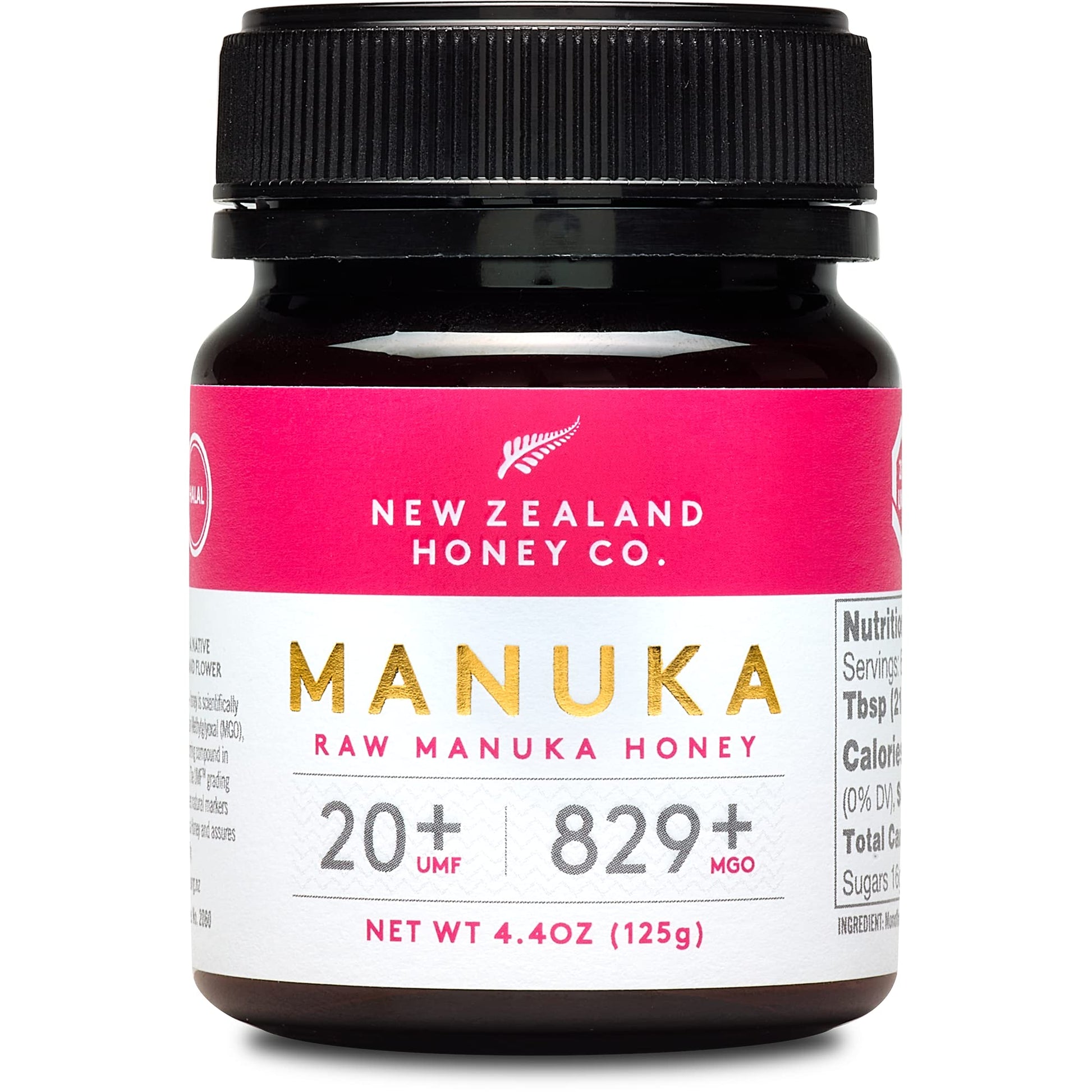 New Zealand Honey Co. Raw Manuka Honey UMF 20+ / MGO 829+ | UMF Certified | 4.4oz | Medical Grade Raw Honey - Medaid International