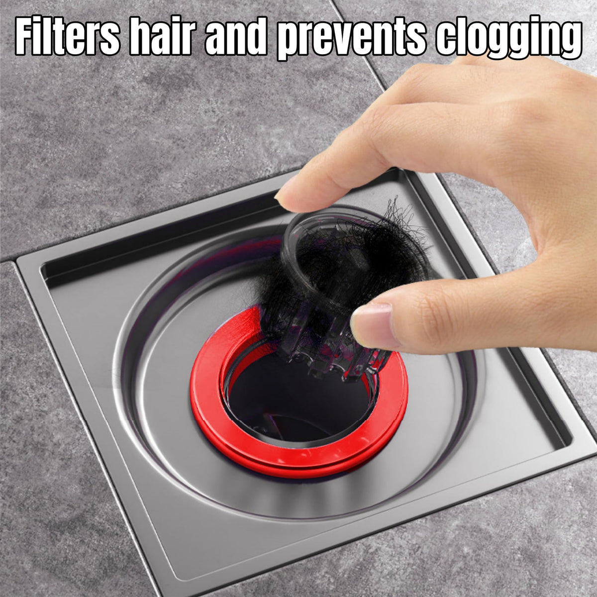 Terrifi 2-Pack Anti-Odor Floor Drains, 1.5''-2.0'' Universal Fit, Odor And Backflow Preventer, Prevent Dispersion In Bathrooms, Kitchens
