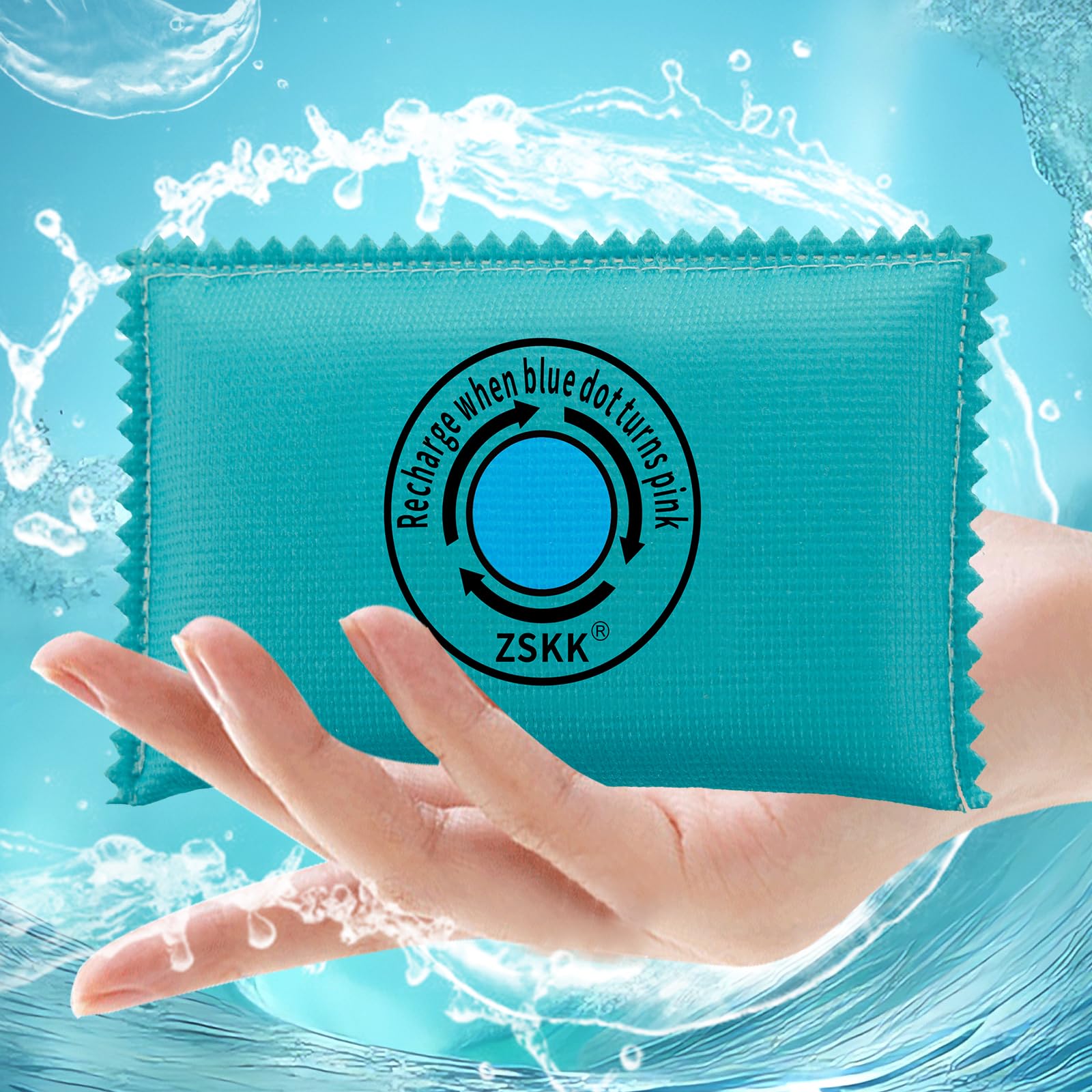 ZSKK 100g Rechargeable Desiccant Pack of 10,Silica Gel Desiccant Packets,Moisture Absorbers for Storage Bins, Suitcase, Gun Safe, 3D Filaments, Electronics,Desiccant Dehumidifier for Closets,Cars - Medaid International