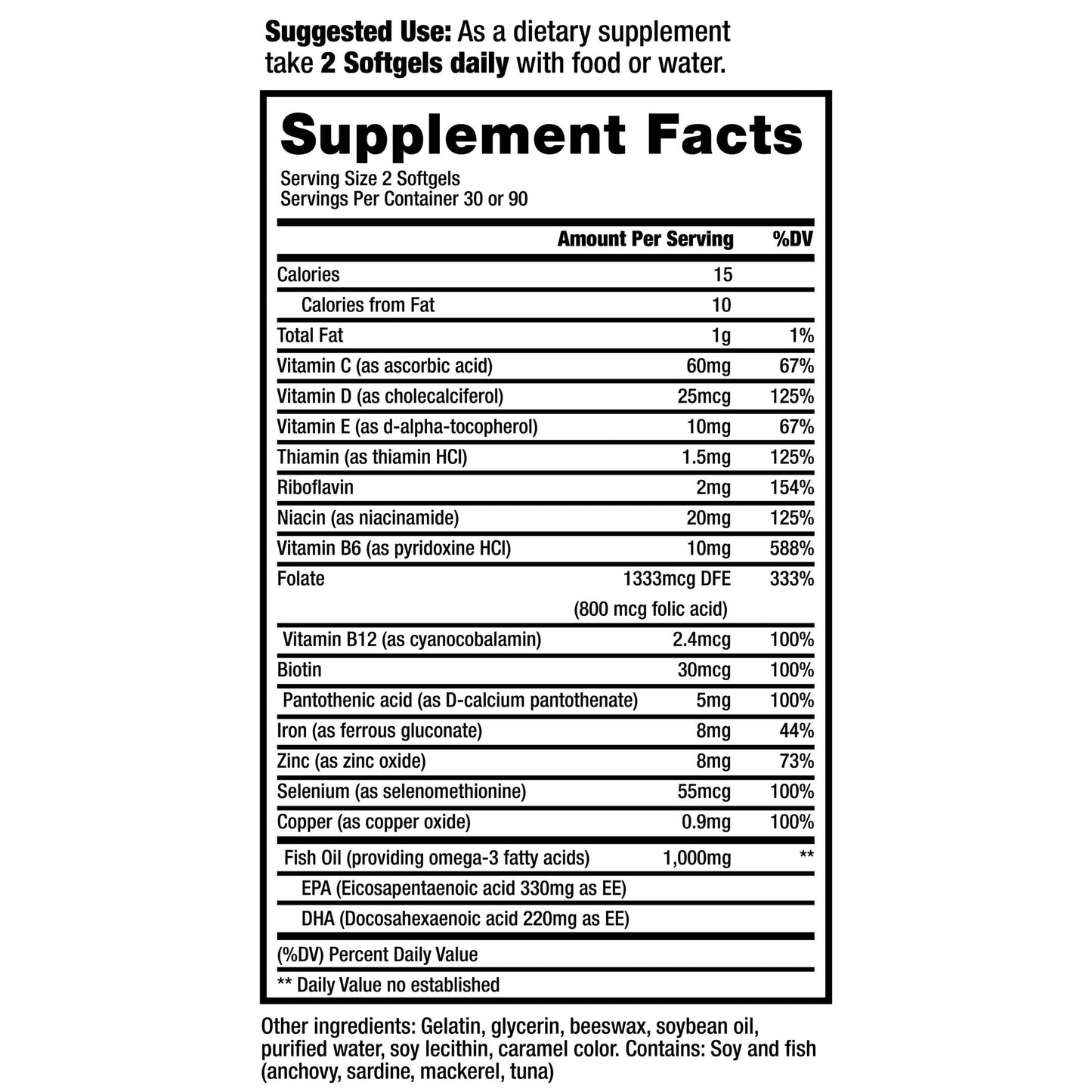 ProRenal+D with Omega-3 Fish Oil Kidney Multivitamin 90-Day Supply - Medaid International