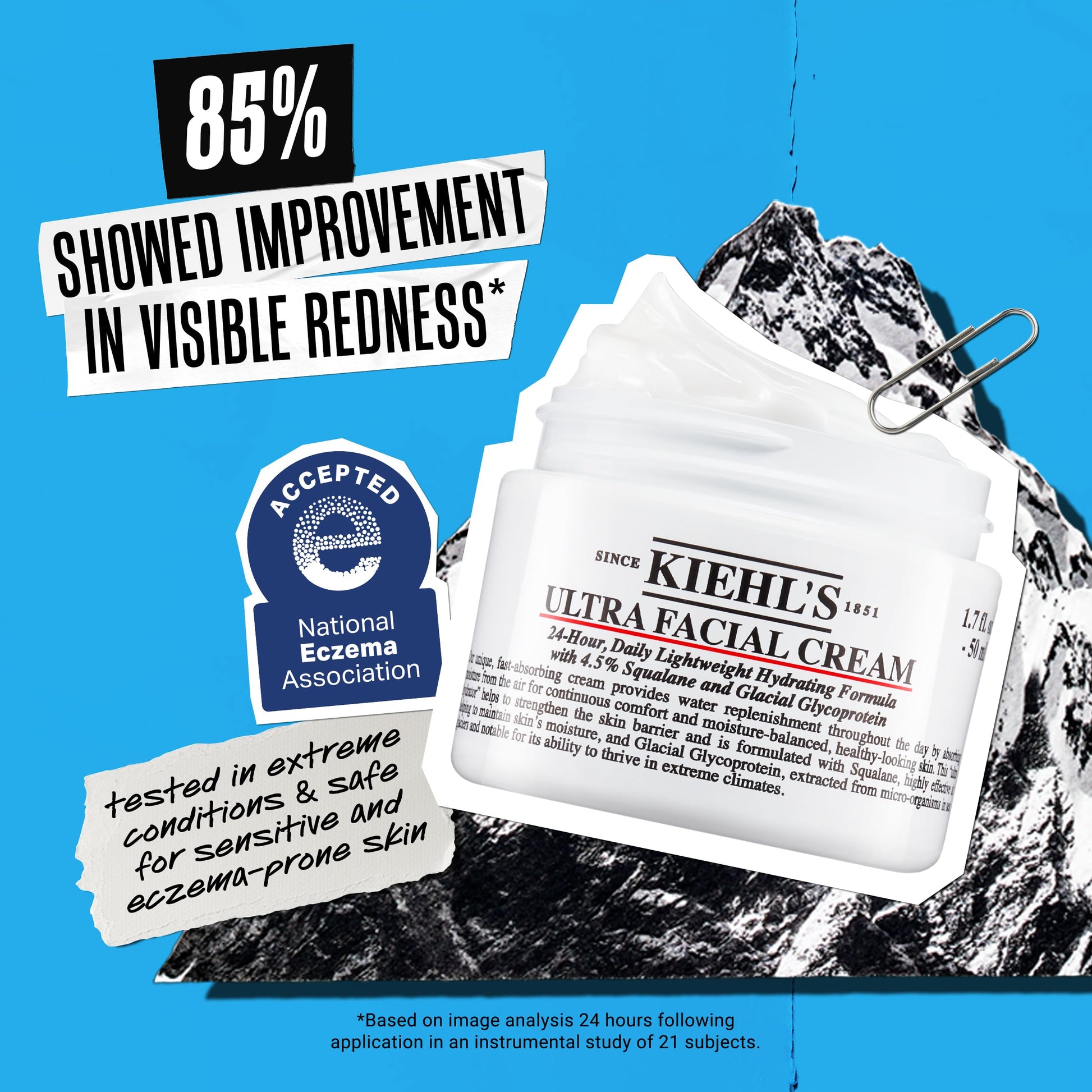 Kiehl's Ultra Facial Cream, with 4.5% Squalane to Strengthen Skin's Moisture Barrier, Skin Feels Softer and Smoother, Long-Lasting Hydration, Easy and Fast-Absorbing, All Skin Types - 1.7 fl oz - Medaid International