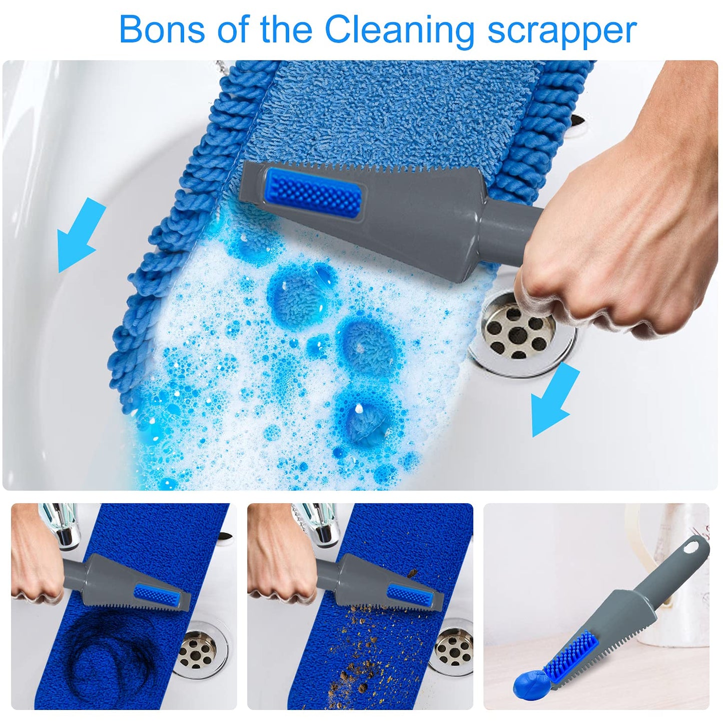 Spray Mop for Floor Cleaning with 3pcs Washable Pads - Wet Dry Microfiber Mop with 800 ml Refillable Bottle for Kitchen Wood Floor Hardwood Laminate Ceramic Tiles Floors Dust Cleaning - Medaid International