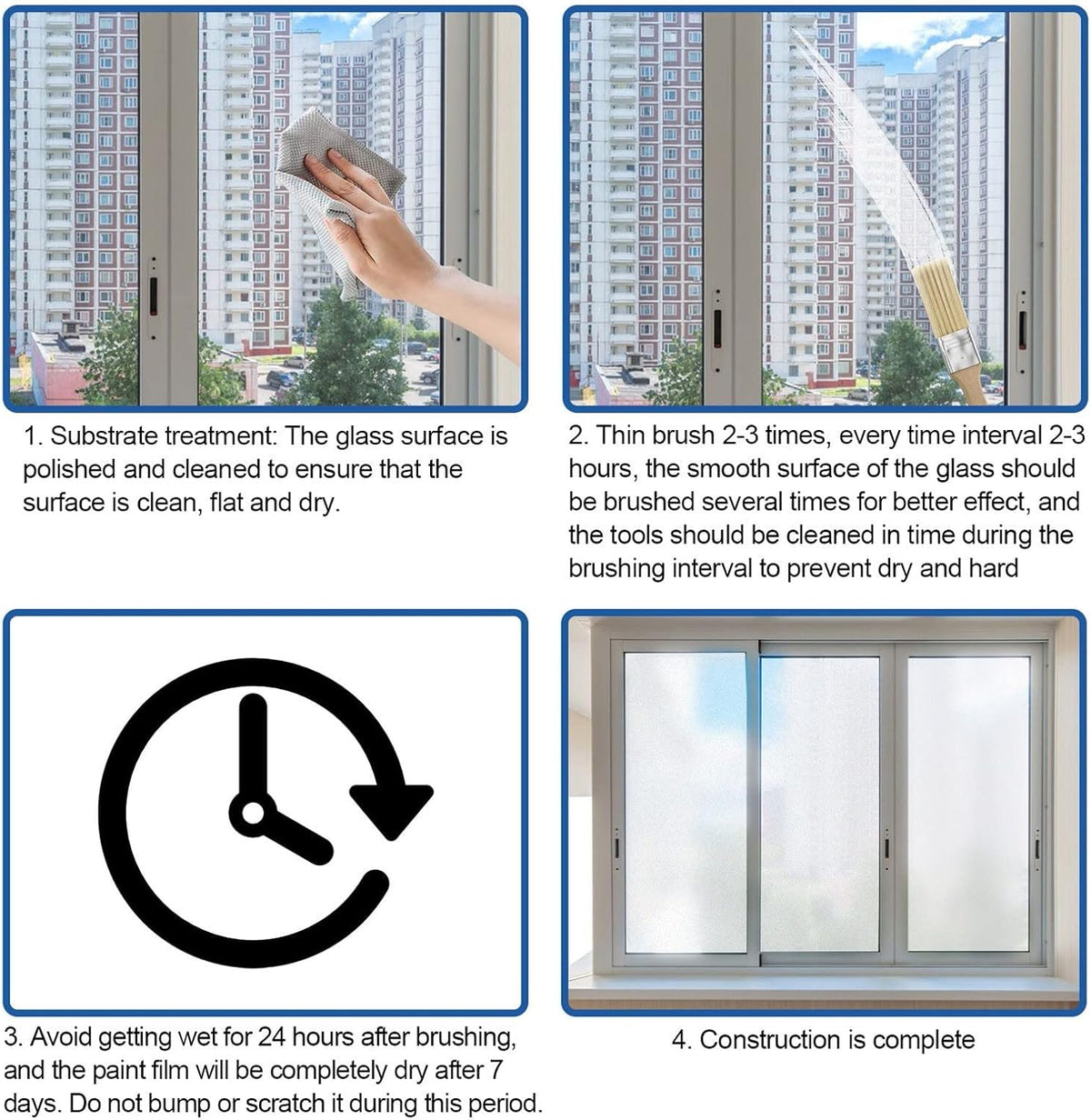 Frosted Glass Paint for Doors and Windows