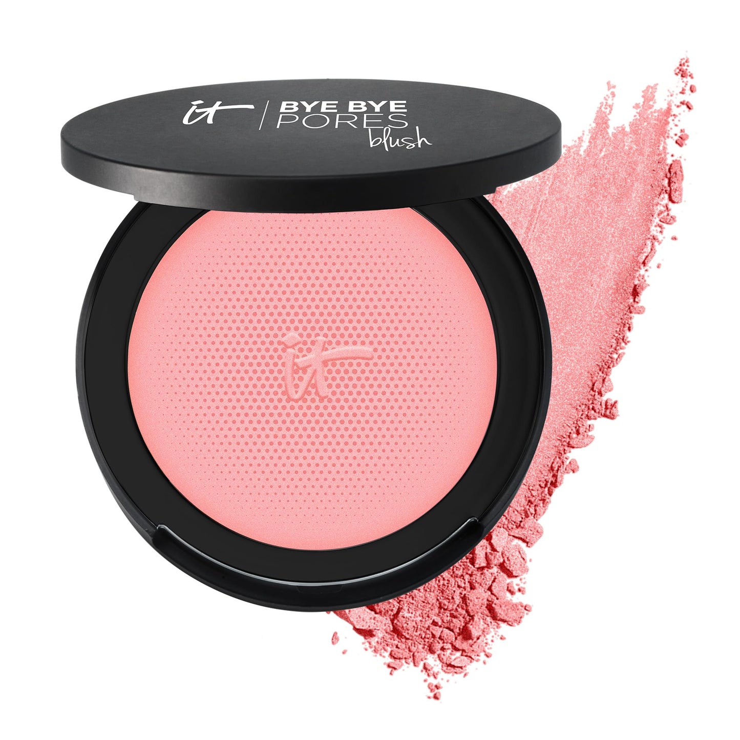 IT Cosmetics Bye Bye Pores Blush, Sweet Cheeks - Sheer, Buildable Color - Diffuses the Look of Pores & Imperfections - With Silk, Hydrolyzed Collagen, Peptides & Antioxidants - 0.192 oz - Medaid International