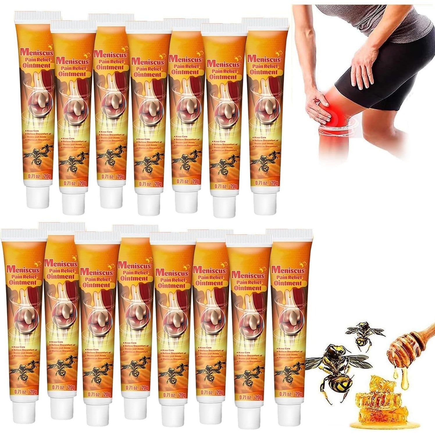 QX YUSAOUG 15PCS Bee Venom Moisturizing Cream, New Zealand Venom Professional Treatment Gel, Bee Venom Joint Care Gel - Medaid International