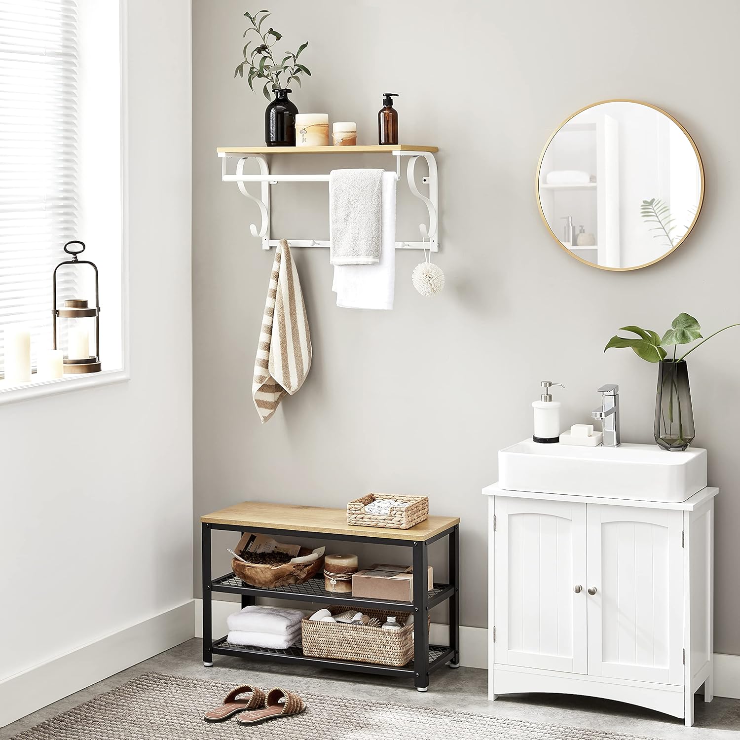 VASAGLE Wall Mounted Coat Rack LCR11WY