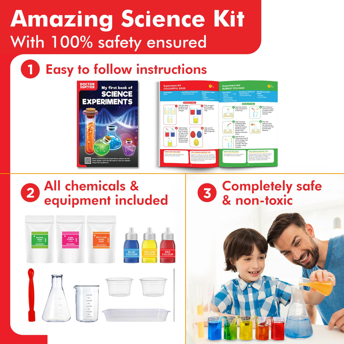 Doctor Jupiter Little Genius Toy Kit For Boys & Girls Ages 4-5-6-7-8