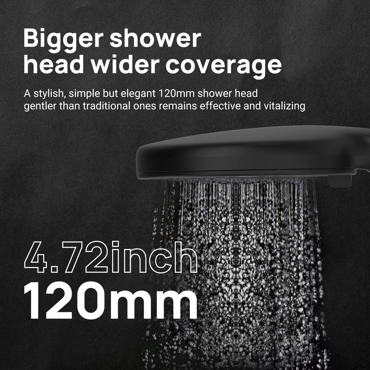 JOMOO Shower Head, Purifies Water Remove Chlorine Filter Shower Head, High Pressure Water Saving 3 Modes Handheld Shower Head Prevent Hair Loss