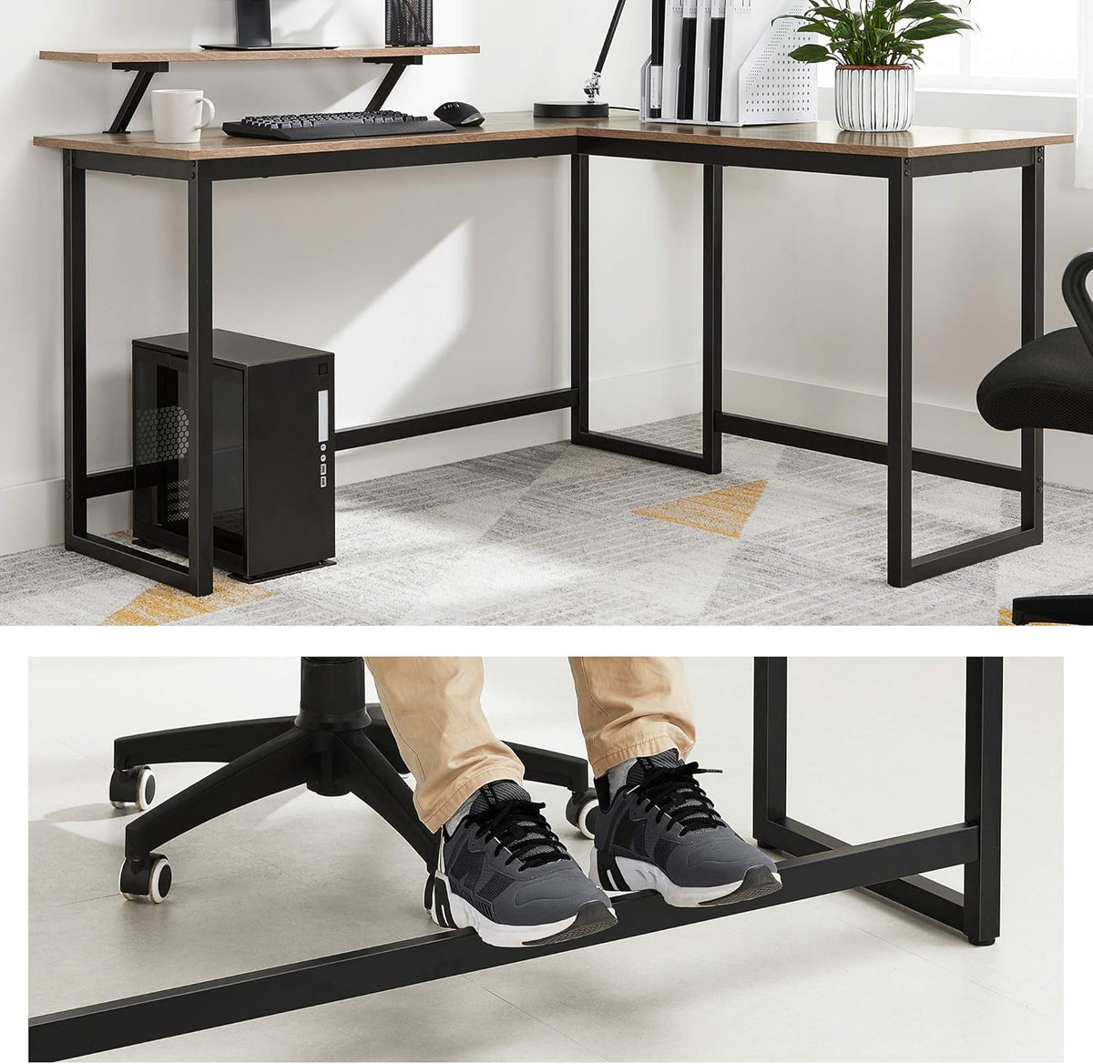 VASAGLE ALINRU Computer Desk LWD056B02