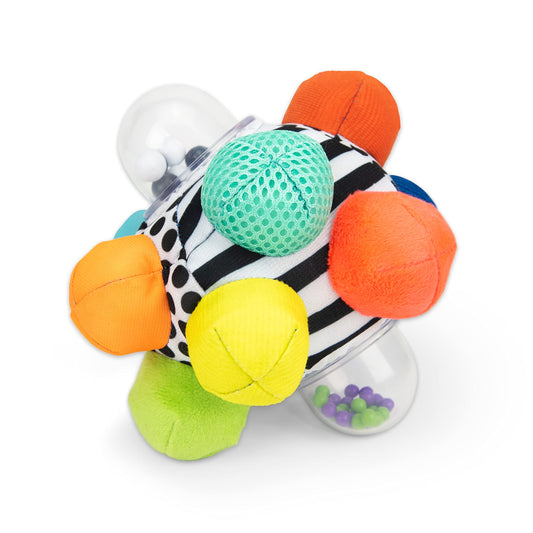 Sassy Developmental Bumpy Ball | High Contrast Colors And Patterns | Easy To Grasp Bumps Help Develop Motor Skills