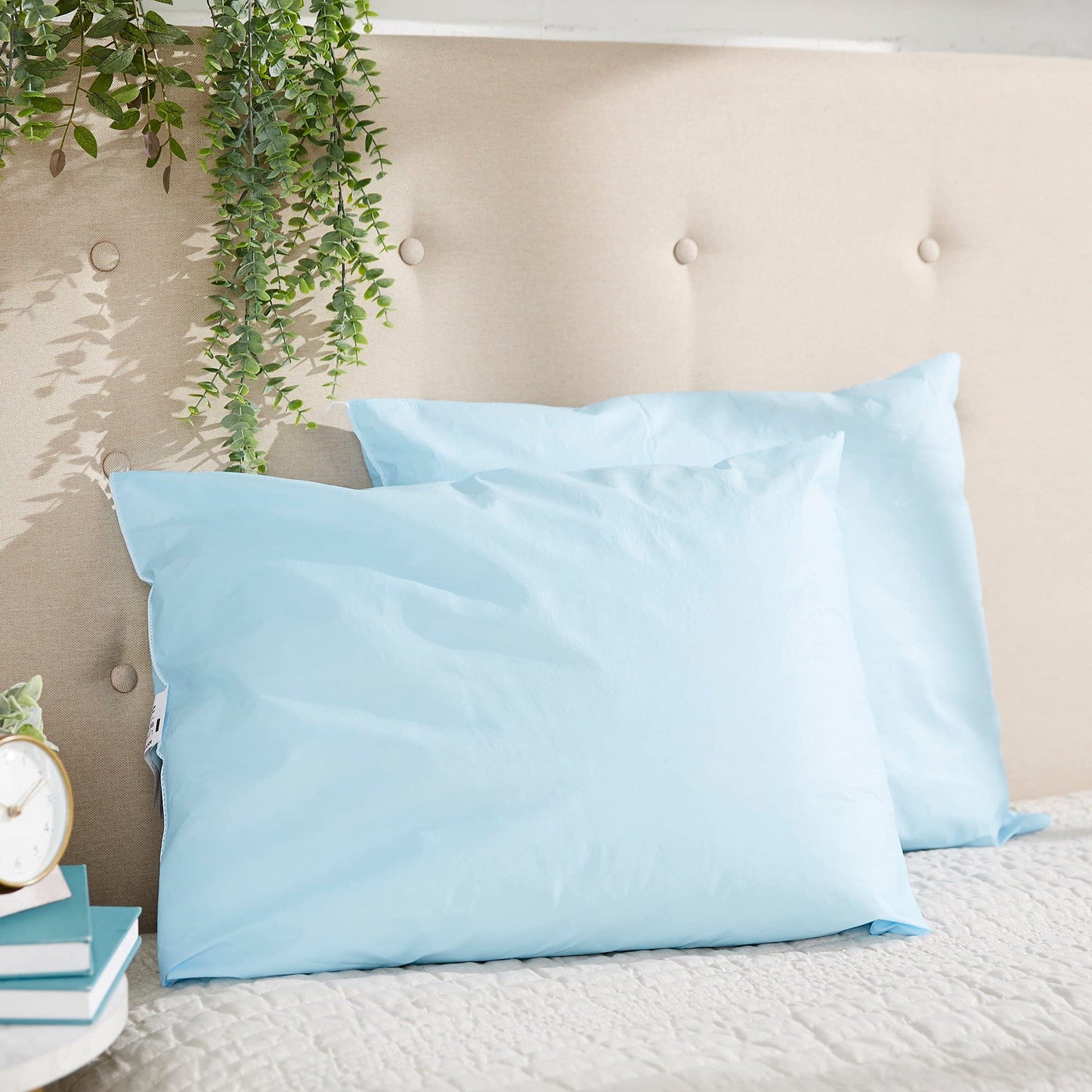 McKesson Medical Pillow [1 Count] Limited Reusable Hospital Bed Pillows, Fluid Moisture and Stain-Resistant, Blue, 20 in x 26 in - Medaid International