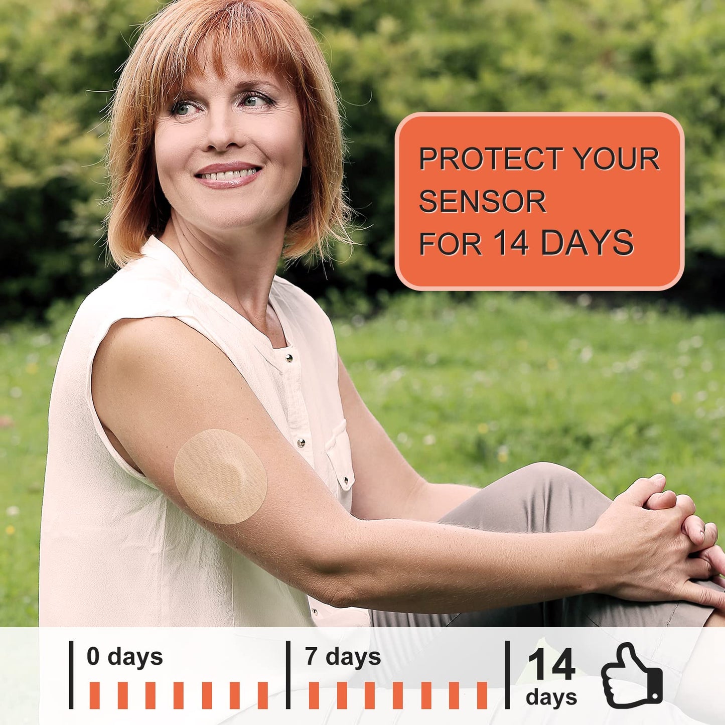 HONYOU 25Pack Libre Sensor Covers Waterproof Latex-Free Freestyle Lingo Overpatches for Libre 1/2/3 Plus Sensor CGM Flexible Patches, with No Glue On The Center, 15 Days Long Stay, Beige - Medaid International