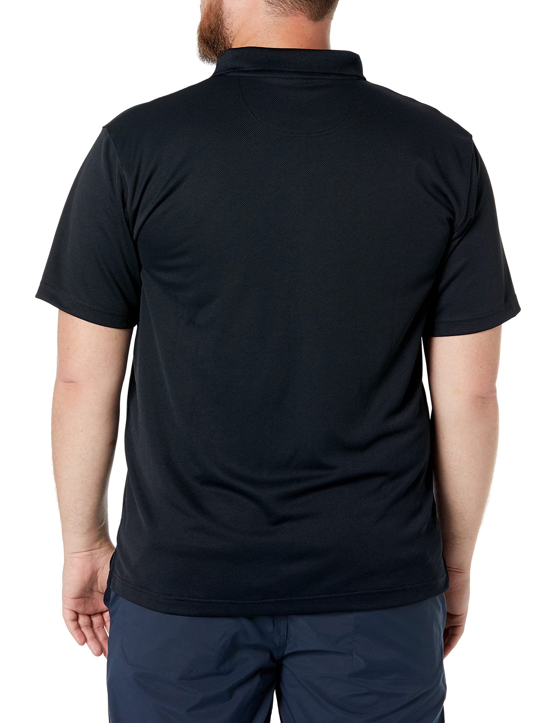 Columbia Mens Utilizer Short Sleeve Polo, Black, 5X - Medaid International
