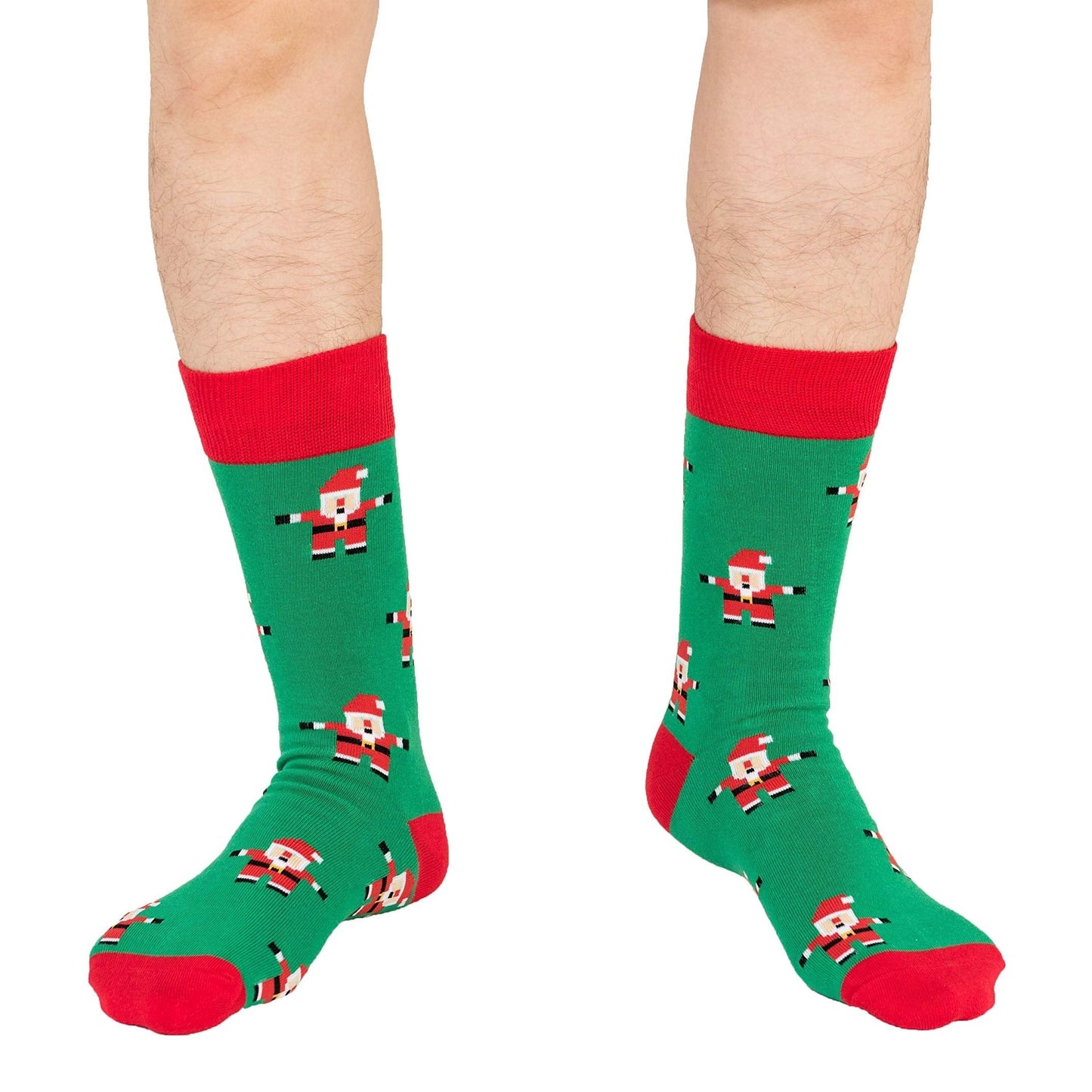 AUSCUFFLINKS Santa Christmas Socks For Him | Santa Claus Fun Socks Gift for Men | Happy Gift Socks Xmas Present for Dad | Socks for Mum (Santa) - Medaid International