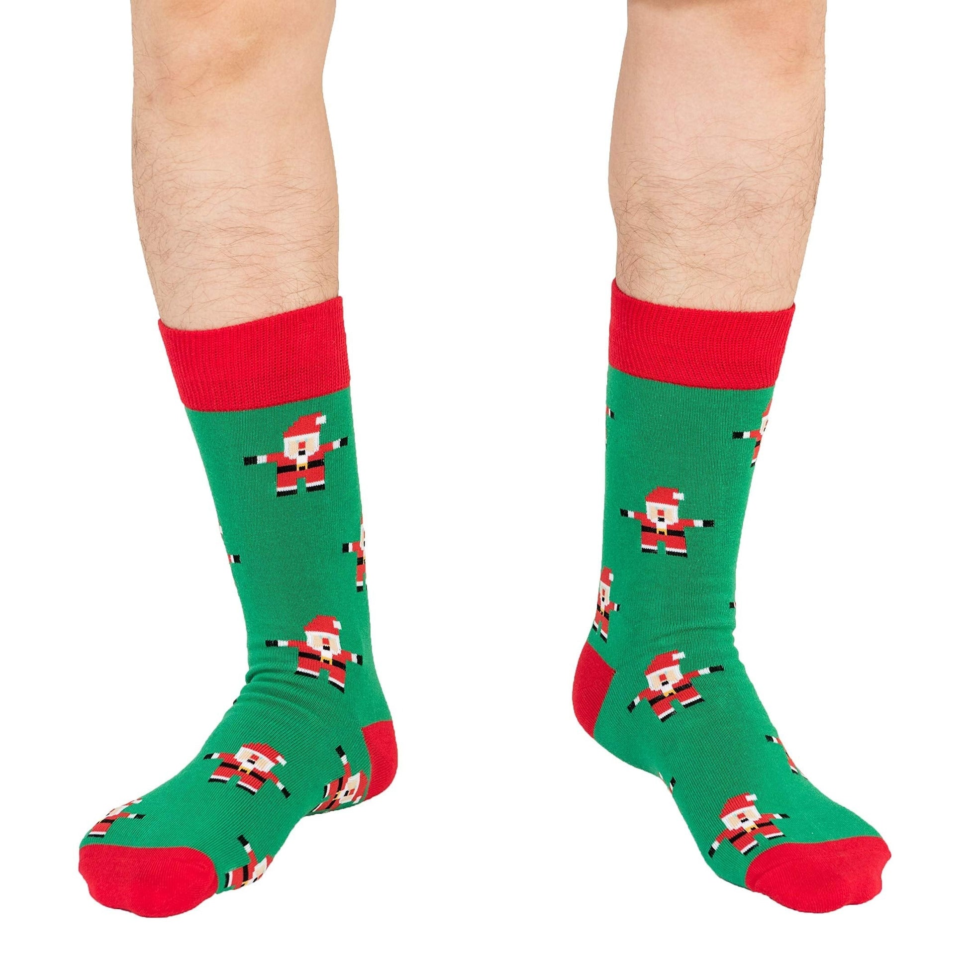 AUSCUFFLINKS Santa Christmas Socks For Him | Santa Claus Fun Socks Gift for Men | Happy Gift Socks Xmas Present for Dad | Socks for Mum (Santa) - Medaid International