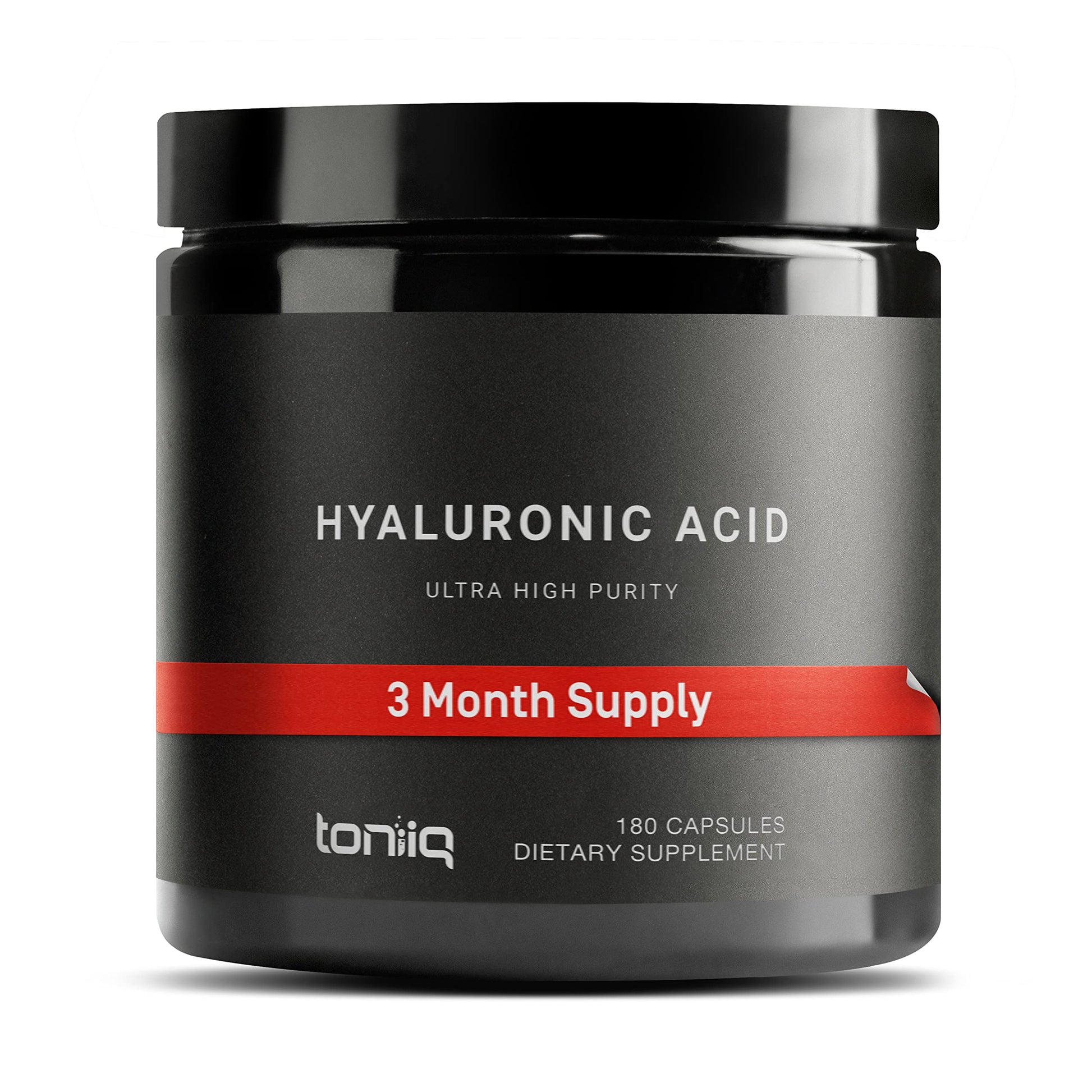 Hyaluronic Acid Supplements – Lab Tested 95% Ultra High Purity – Fermented and Bioavailable with Vitamin C – Third Party Lab Tested – 180 Capsules - Medaid International