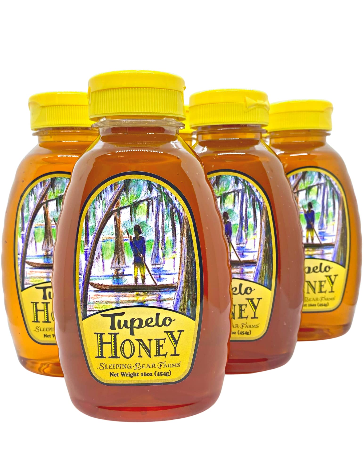 Tupelo Honey 16oz. Bottle- Premium from Sleeping Bear Farms Beekeepers in the Florida Apalachicola River Basin - Medaid International