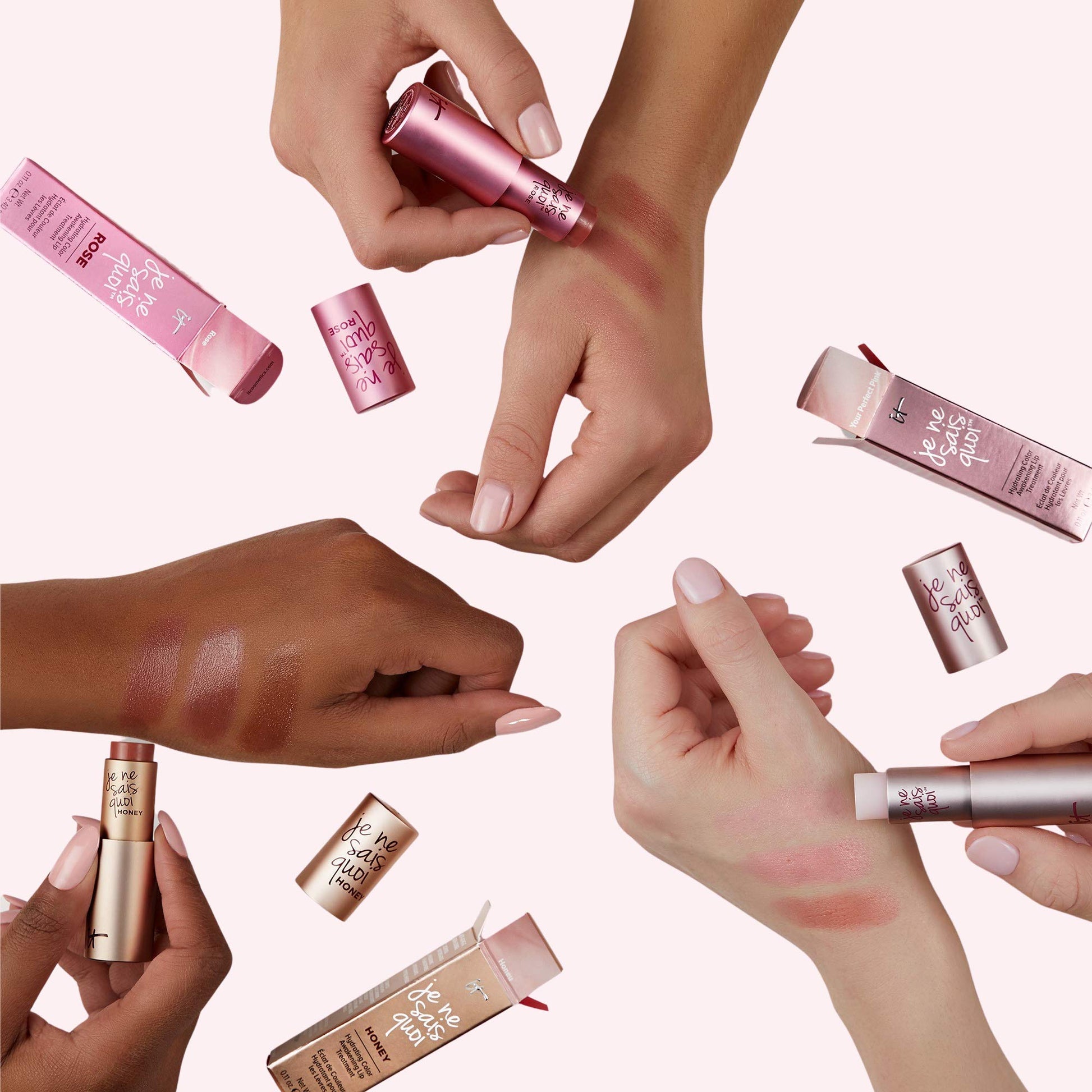 IT Cosmetics Je Ne Sais Quoi Lip Treatment - Anti-Aging Lip Balm - Reacts with Your Lips to Create a Customized Color - With Essential Oils & Antioxidants - 0.11 oz (Perfect Pink) - Medaid International