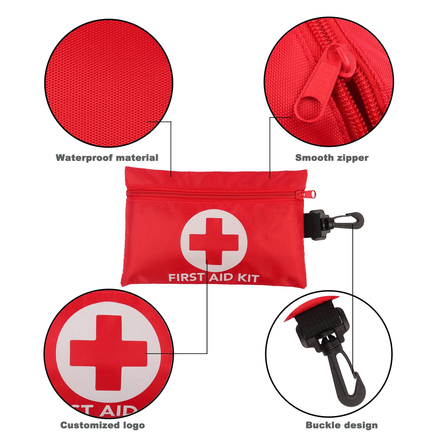 Galaxylense 128 Pcs First Aid Kits Small for Survival Emergency Trauma Military Tactical Medical School Office Home Hunting Camping Hiking Traveling Fishing IFAK EMT Bag 2 Packs