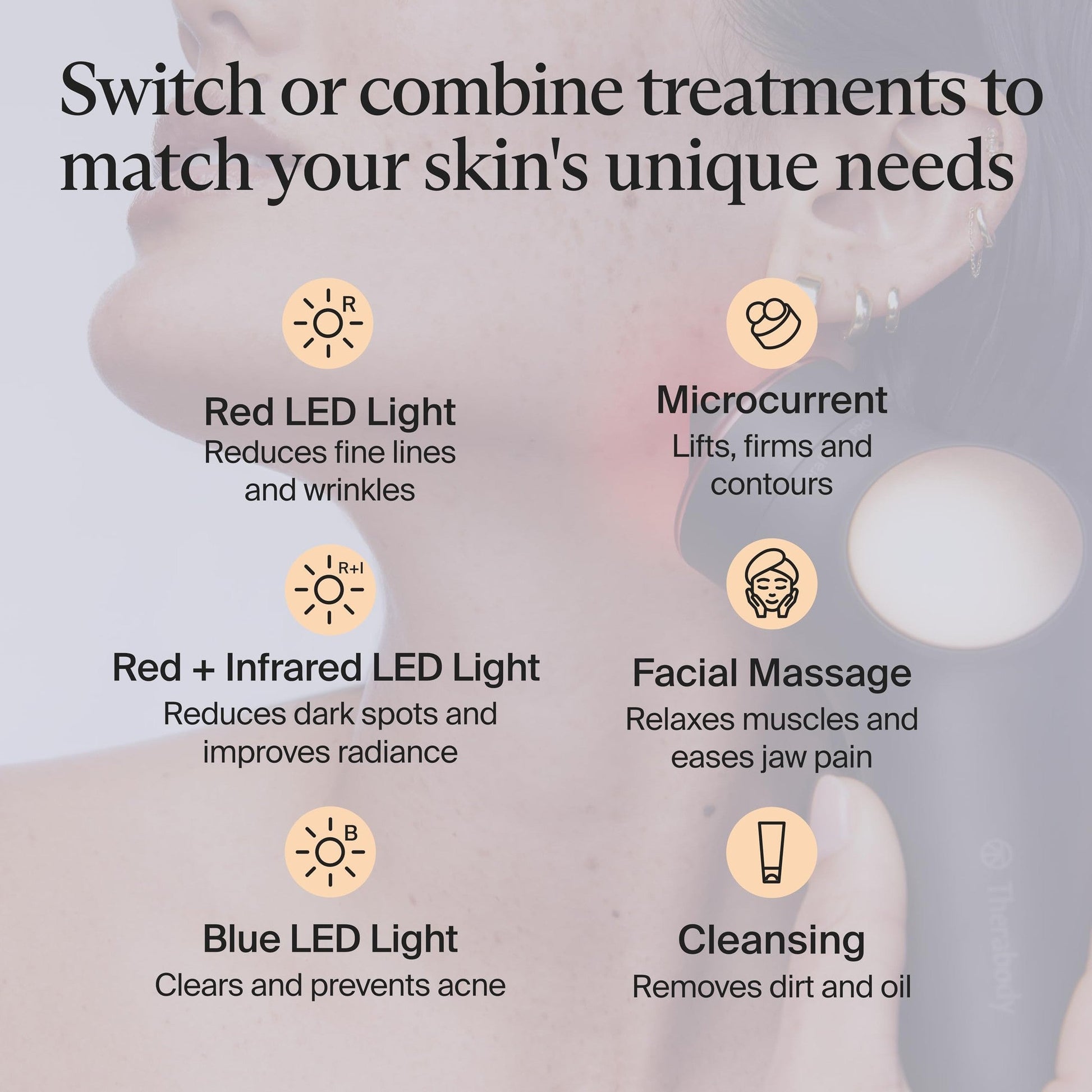 TheraFace Therabody TheraFace PRO - Microcurrent Facial Device, 8-in-1 Compact Face Massager&Facial Sculpting Tool with Light Therapy for Skin Tightening, Anti Wrinkle, Anti Aging & Skin Care (Black) - Medaid International
