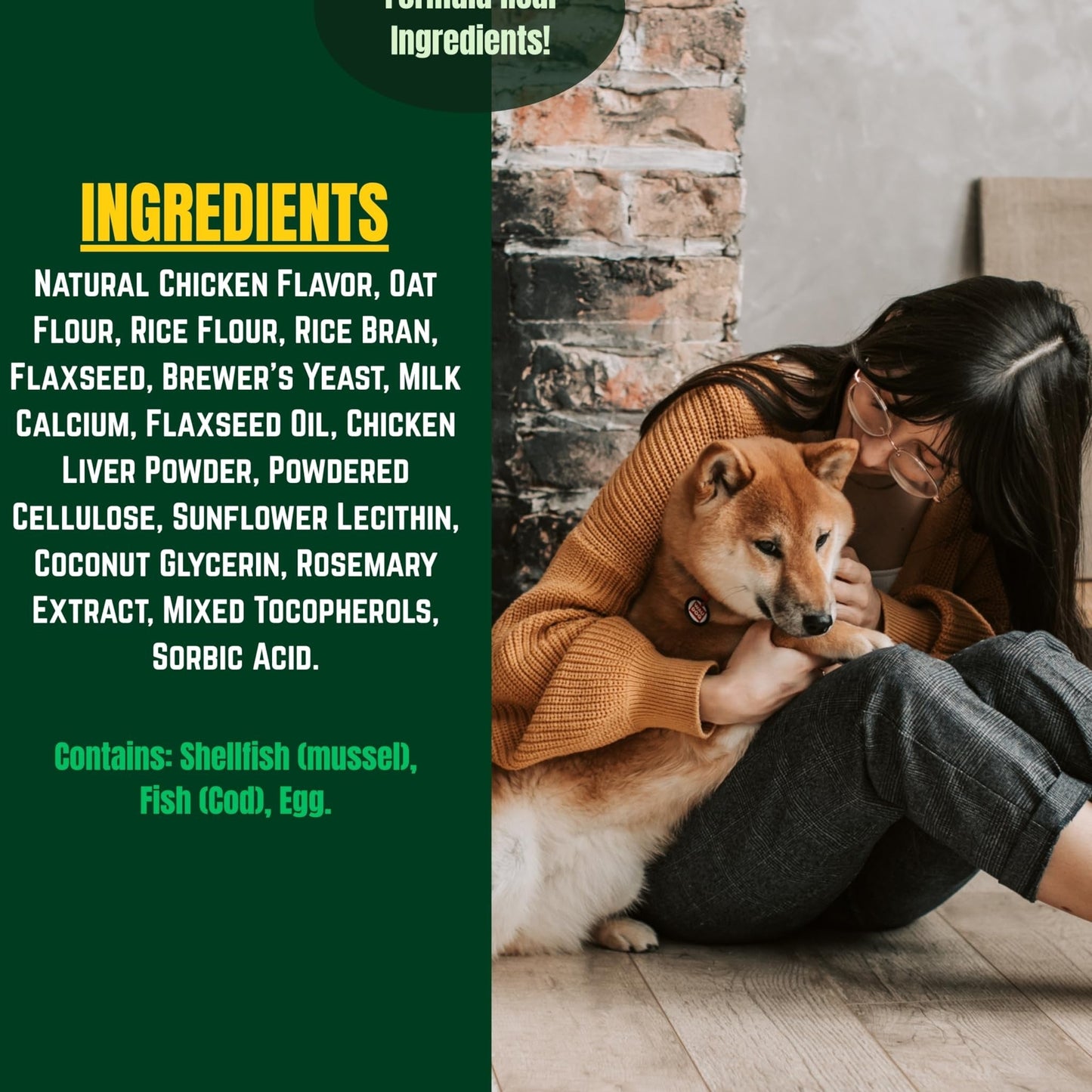 TheQPets Hip & Joint Support for Dogs, 90 Soft Chews – Glucosamine, MSM, Chondroitin, Turmeric, Green‑Lipped Mussel & Collagen – Supports Joint Health, Flexibility & Mobility – Chicken Flavor