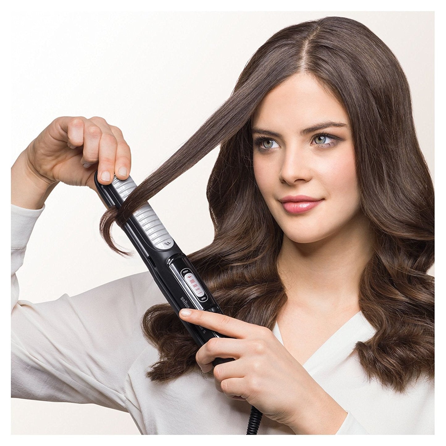Braun Satin Hair 5 Styler Ceramic Flat Iron Hair Straightener ST550
