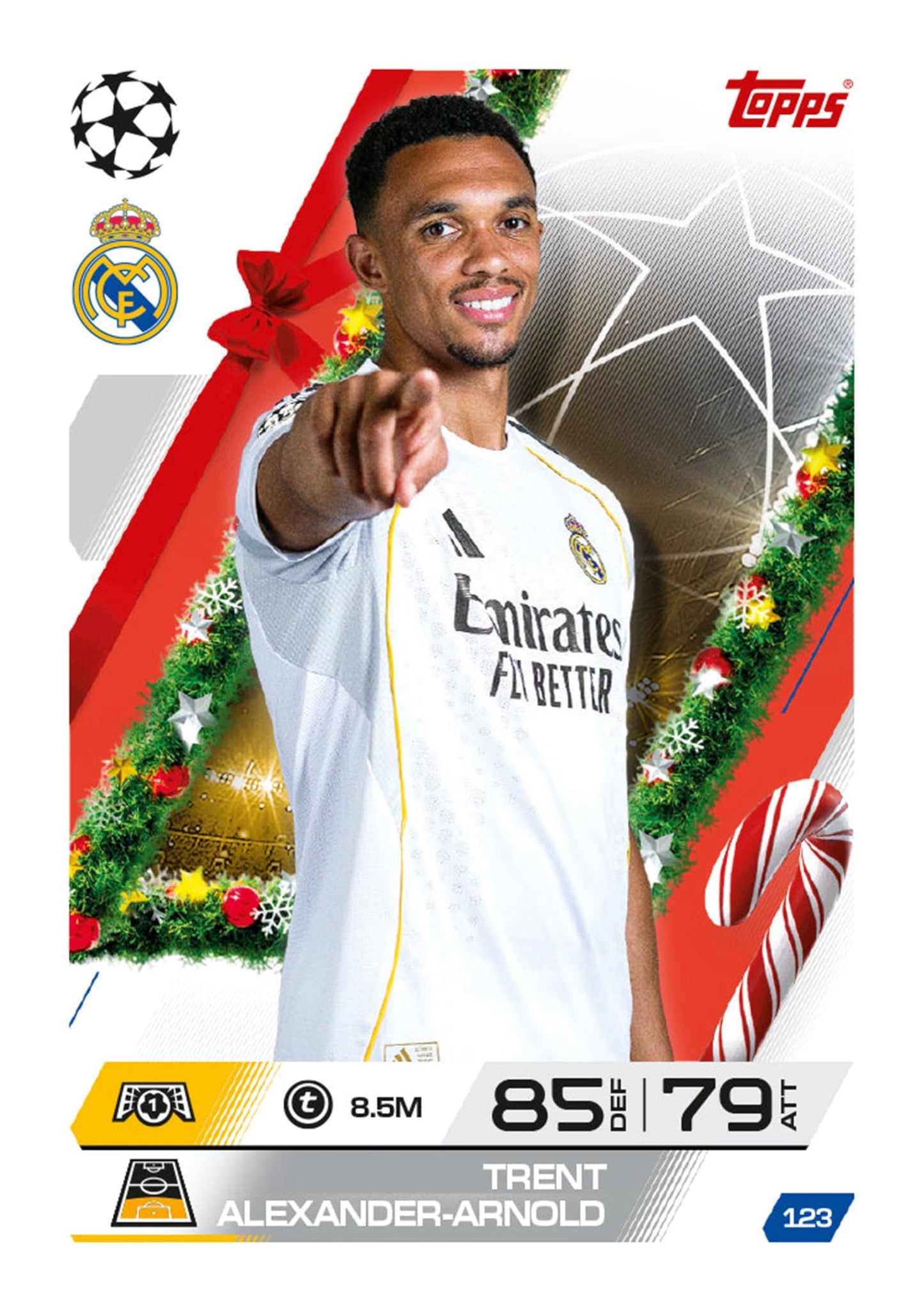 Topps Match Attax 25/26 Countdown Calendar Soccer Cards + 200 Card Protectors, 121 Cards, Including 24 Exclusive Festive Squadzone Cards & 1 Exclusive Infinity Card - Medaid International