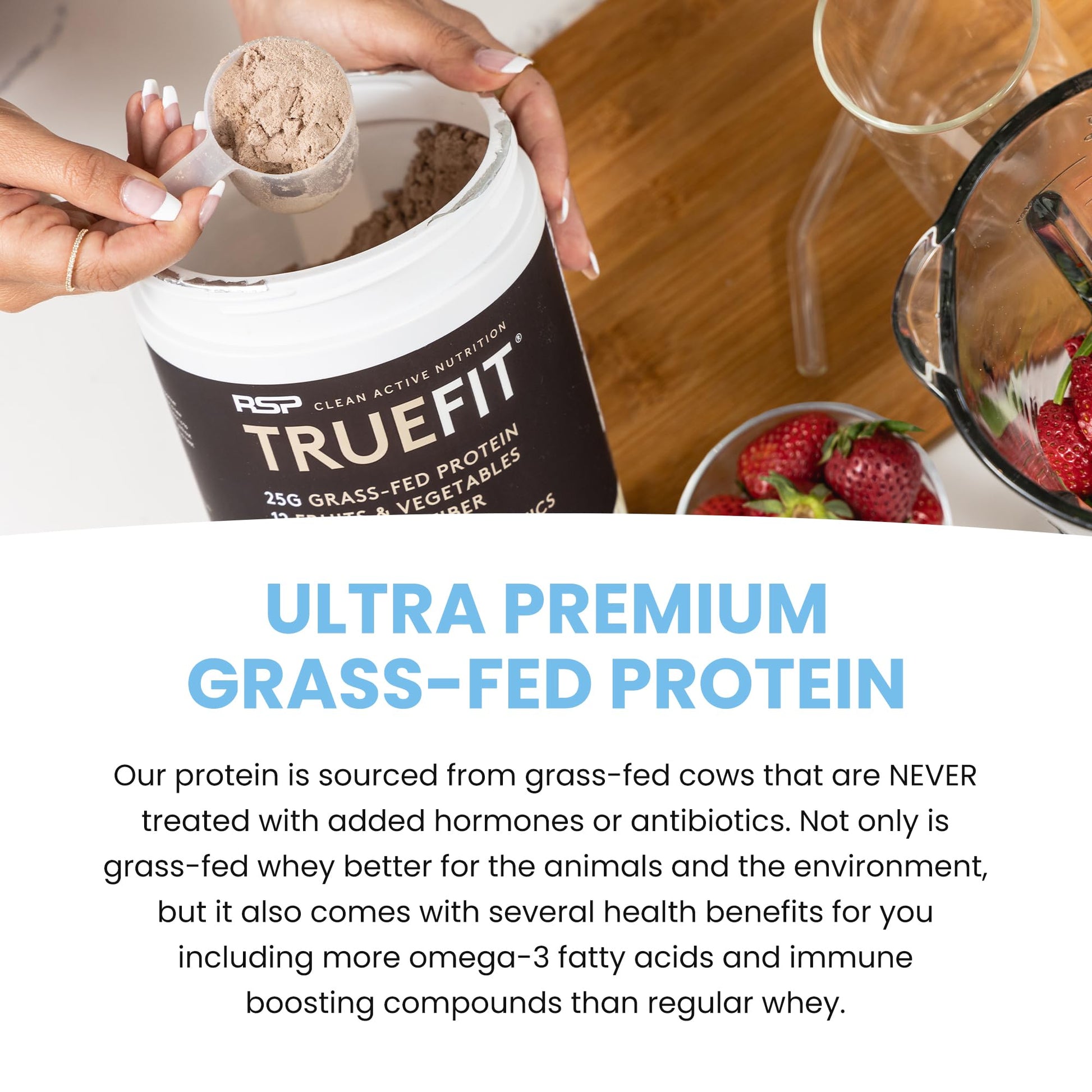TrueFit Gut Healthy Protein Powder, Grass-Fed Whey Meal Replacement Shake with Prebiotics, Probiotics, & Organic Superfoods, Keto Friendly, Gluten Free (Packaging May Vary) - Medaid International