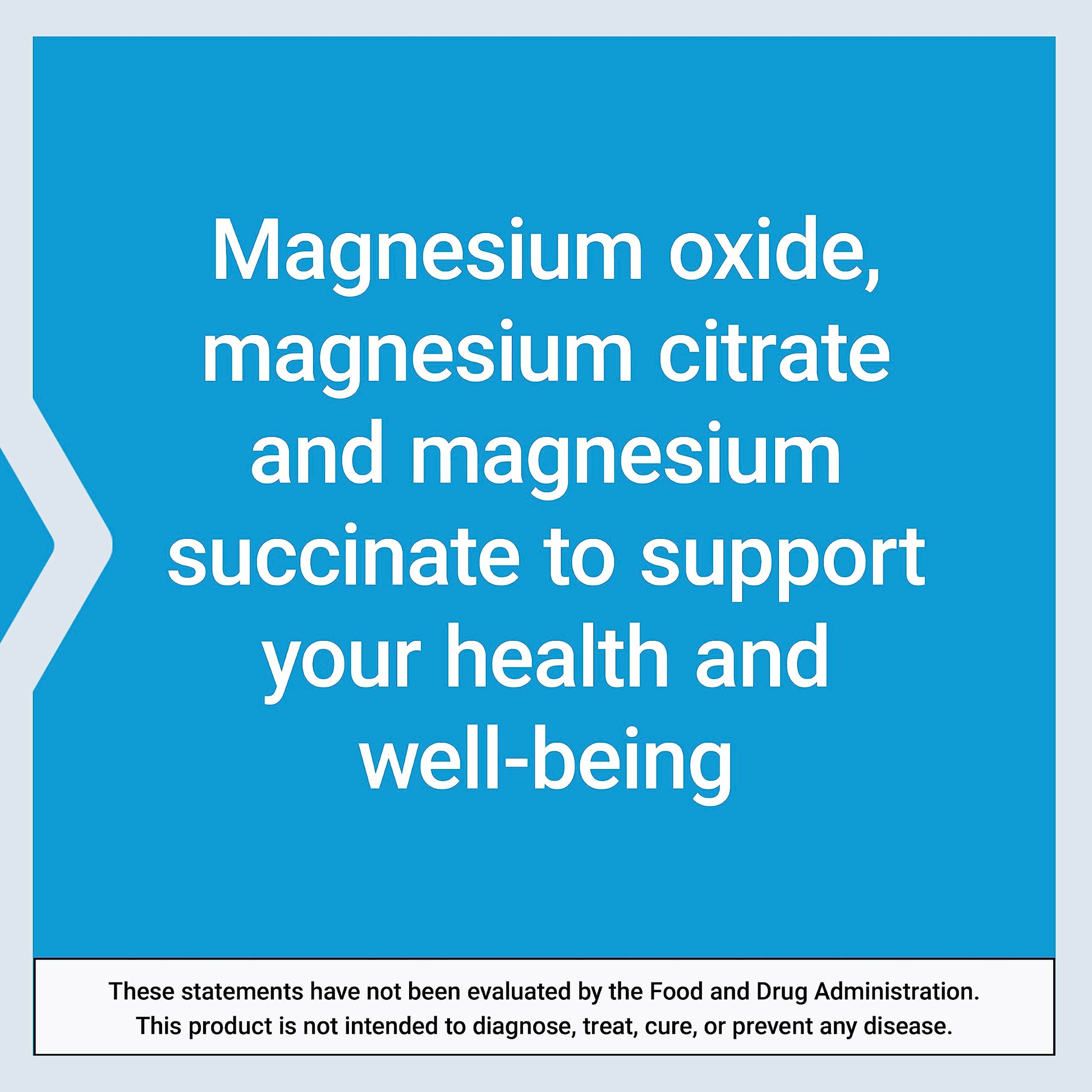 Life Extension Magnesium Caps, 500 mg, Magnesium Oxide, Citrate, and Succinate, Heart Health, Healthy Bones, Metabolism Support, 100 Vegetarian Capsules - Medaid International