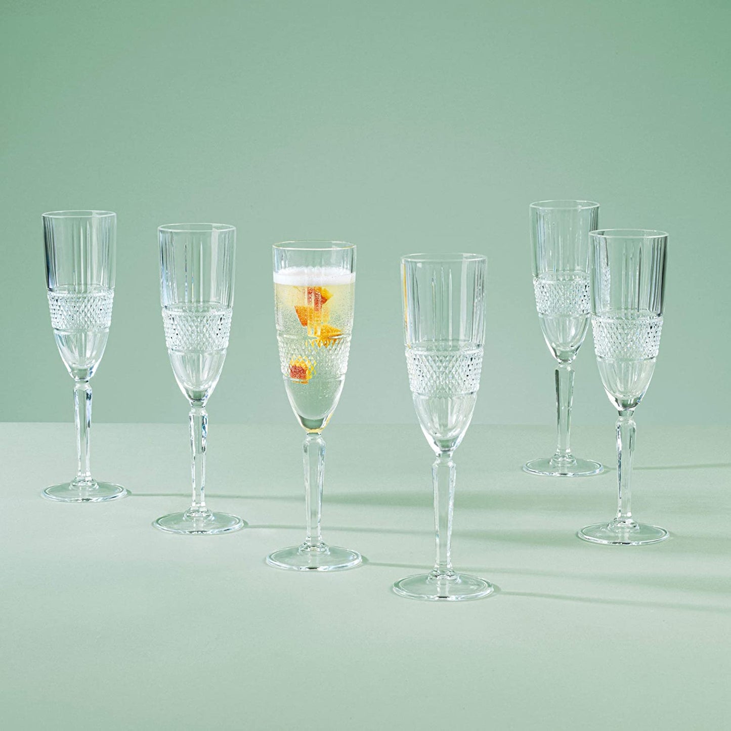 RCR brillante flute goblet 19cl - set of 6