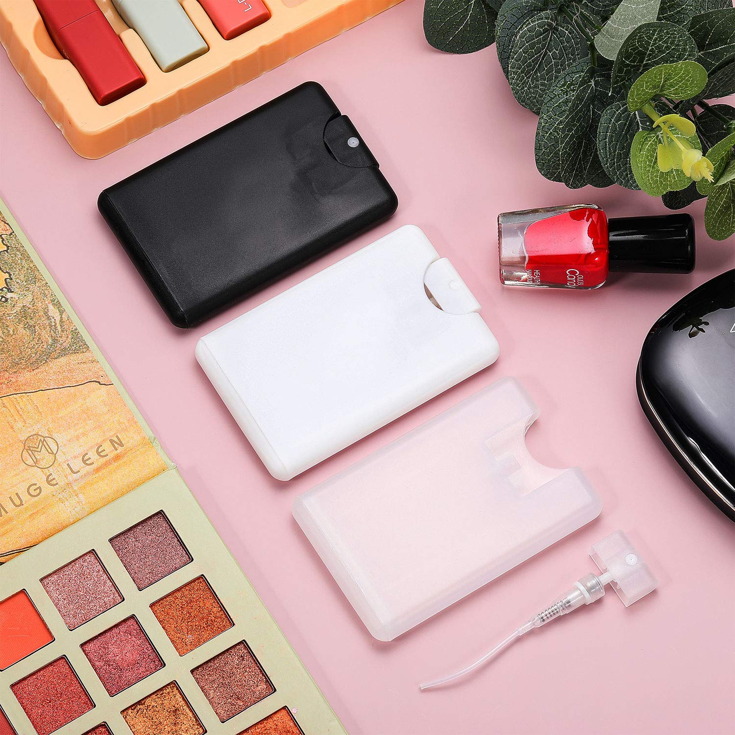 Patelai 15 Pcs 20 ml Perfume Spray Bottles Cardcase Like Plastic Refillable Fine Mist Spray Dispenser Portable Moisturizing Sprayer Box Empty Travel Bottle for Makeup Cosmetic Essential Oil - Medaid International