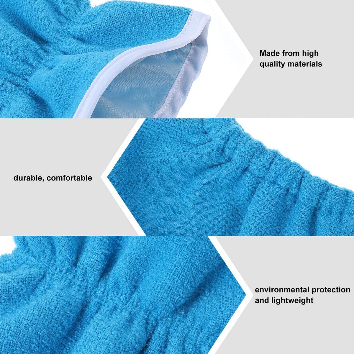 TERRIFI 4 PCS Paraffin Wax Bath Gloves and Booties, Paraffin Wax Warmer Insulated Mitts, Foot Spa Cover, Moisturizing Work Gloves, Hand Treatment Kit