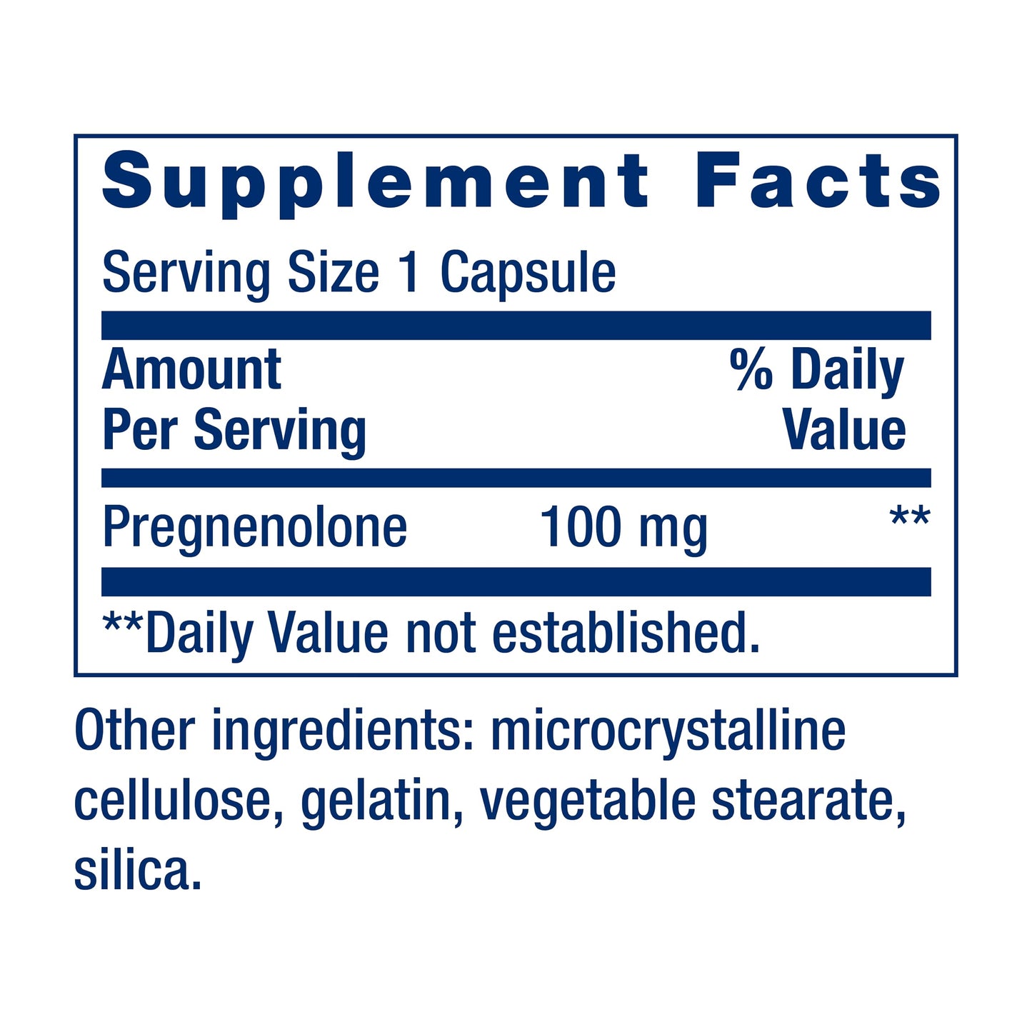 Life Extension Pregnenolone - Hormone Balance Supplement for Healthy Hormone Levels, 100 mg - Hormone Balance, Memory, Focus, Cognitive Health - Gluten-Free, Non-GMO, 100 Capsules - Medaid International