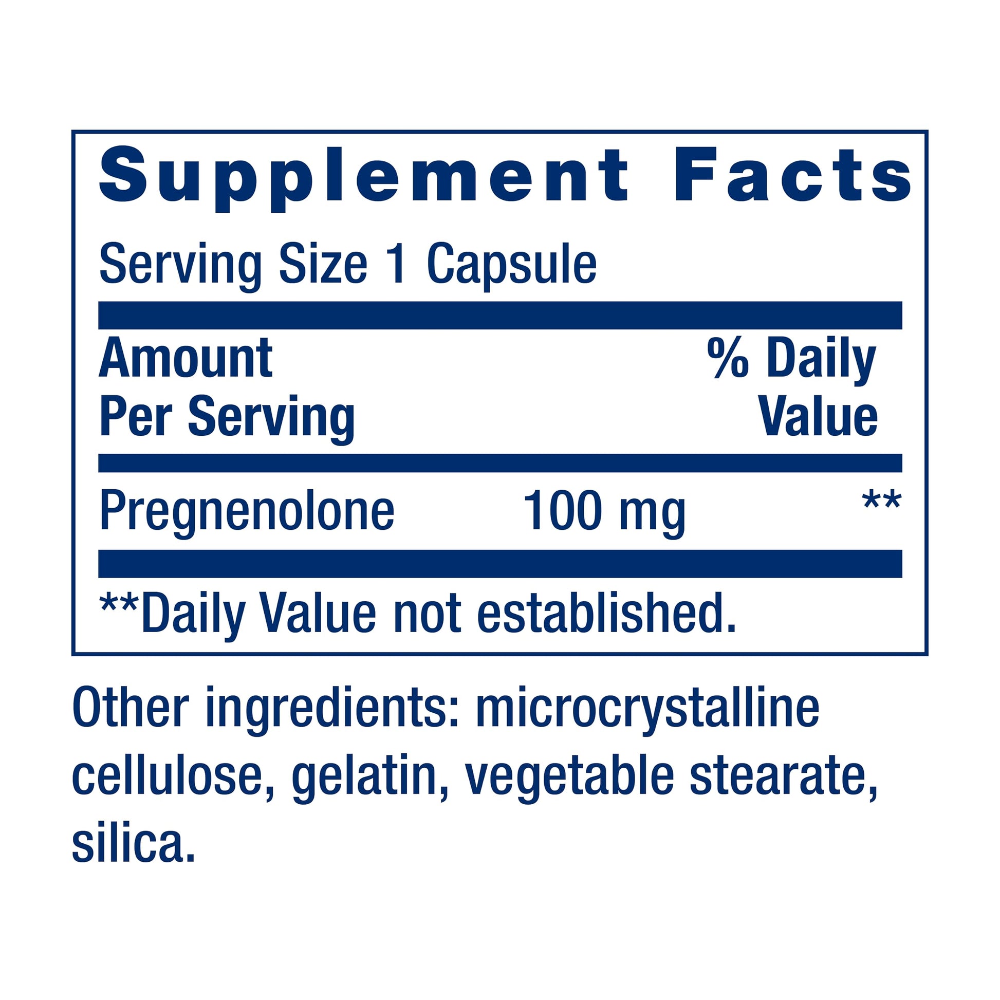 Life Extension Pregnenolone - Hormone Balance Supplement for Healthy Hormone Levels, 100 mg - Hormone Balance, Memory, Focus, Cognitive Health - Gluten-Free, Non-GMO, 100 Capsules - Medaid International