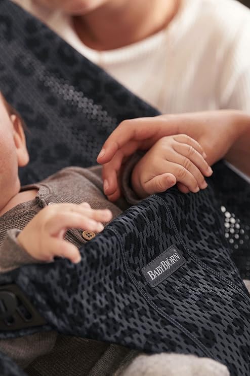 Babybjorn - Bouncer Bliss Mesh - Anthracite Leopard