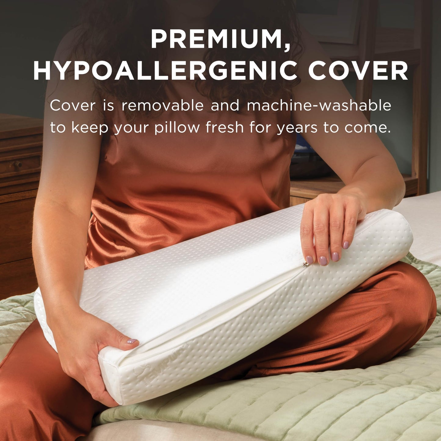 Tempur-Pedic TEMPUR-Ergo Neck Pillow, Medium Profile, White - Medaid International