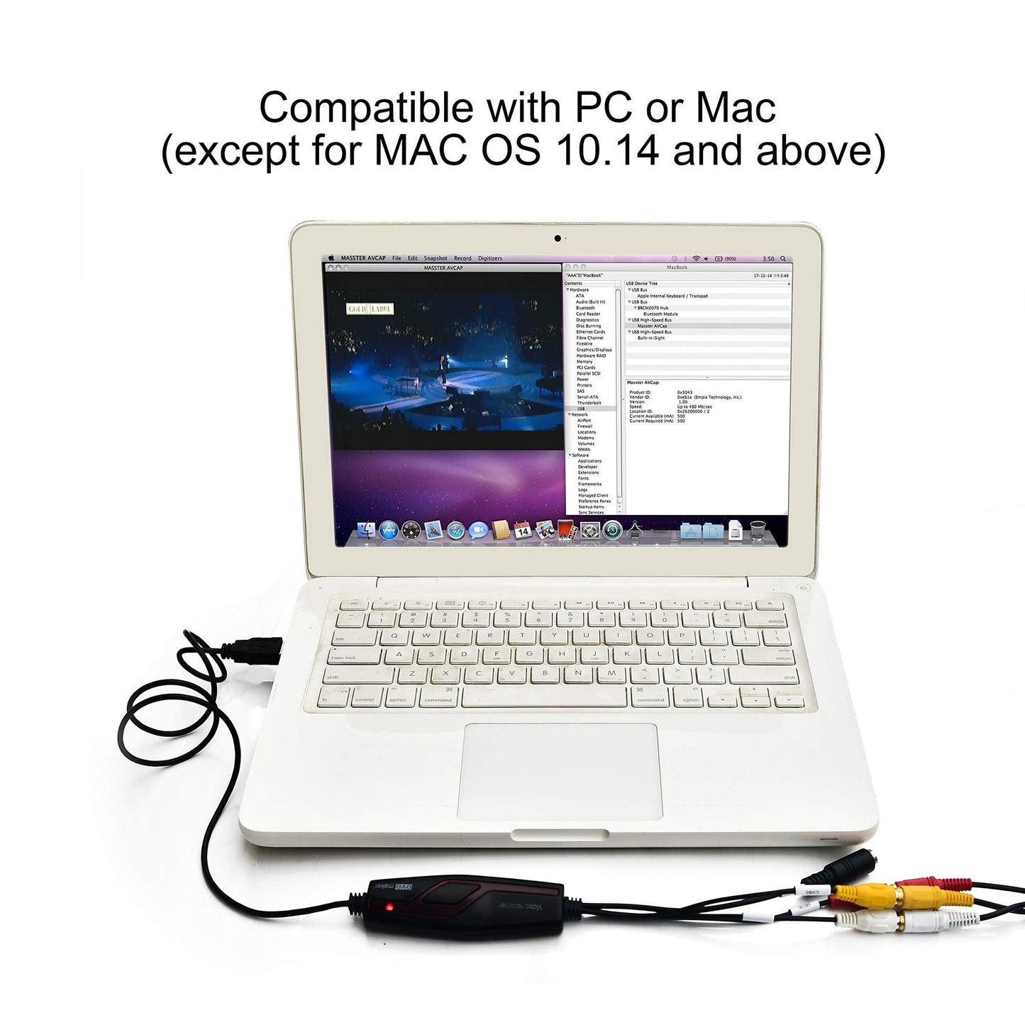 Video Capture Converter / VHS To DVD / Capture Analog Video To Digital For Mac And Windows 10 PC - Medaid International