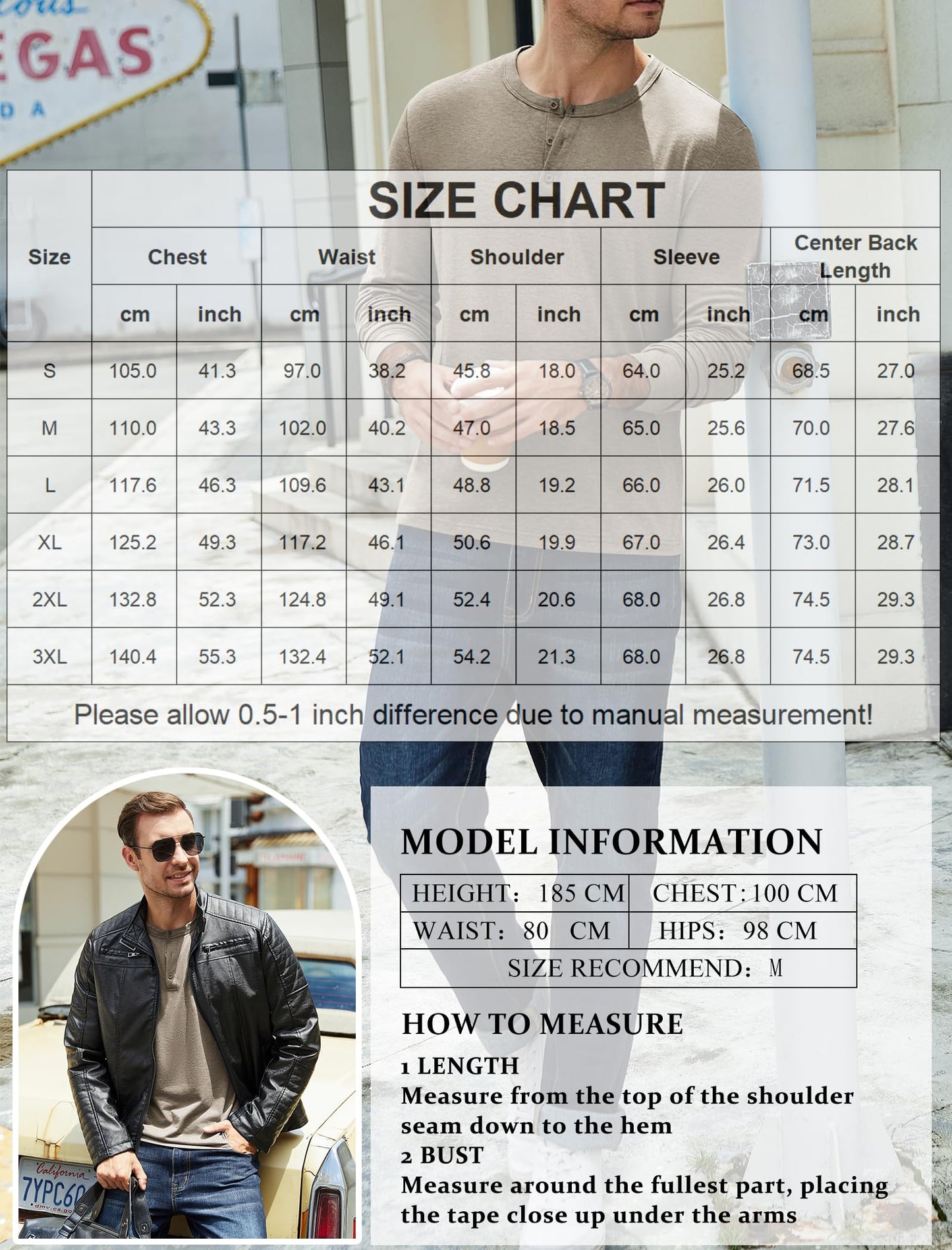 COOFANDY Men's Henley Shirts Long Sleeve Casual Vintage T-Shirt Lightweight Soft Stretch Tees Fall Henley Pullover Tops Khaki - Medaid International