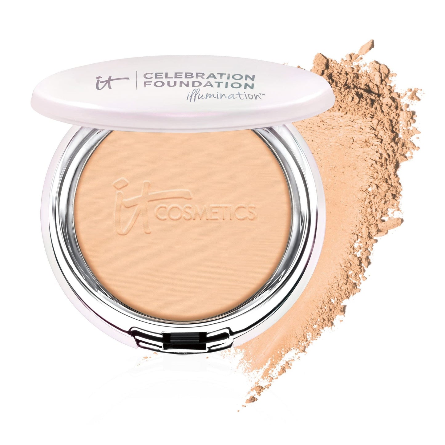 IT Cosmetics Celebration Foundation Illumination - Anti-Aging, Full Coverage Foundation Powder - With Drops of Light Technology for Added Radiance - Blurs Pores, Wrinkles & Imperfections - 0.3 oz - Medaid International