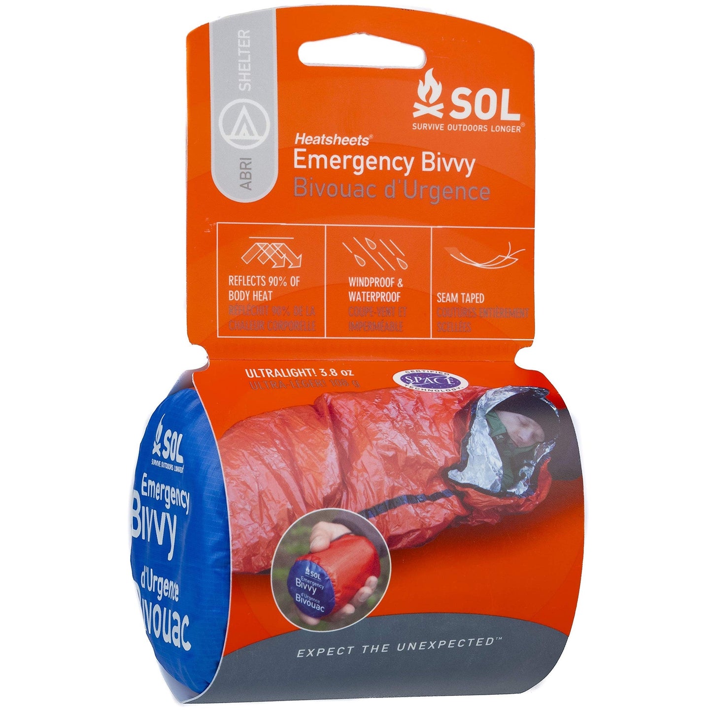 S.O.L. 90% Reflective Lightweight Emergency Bivvy