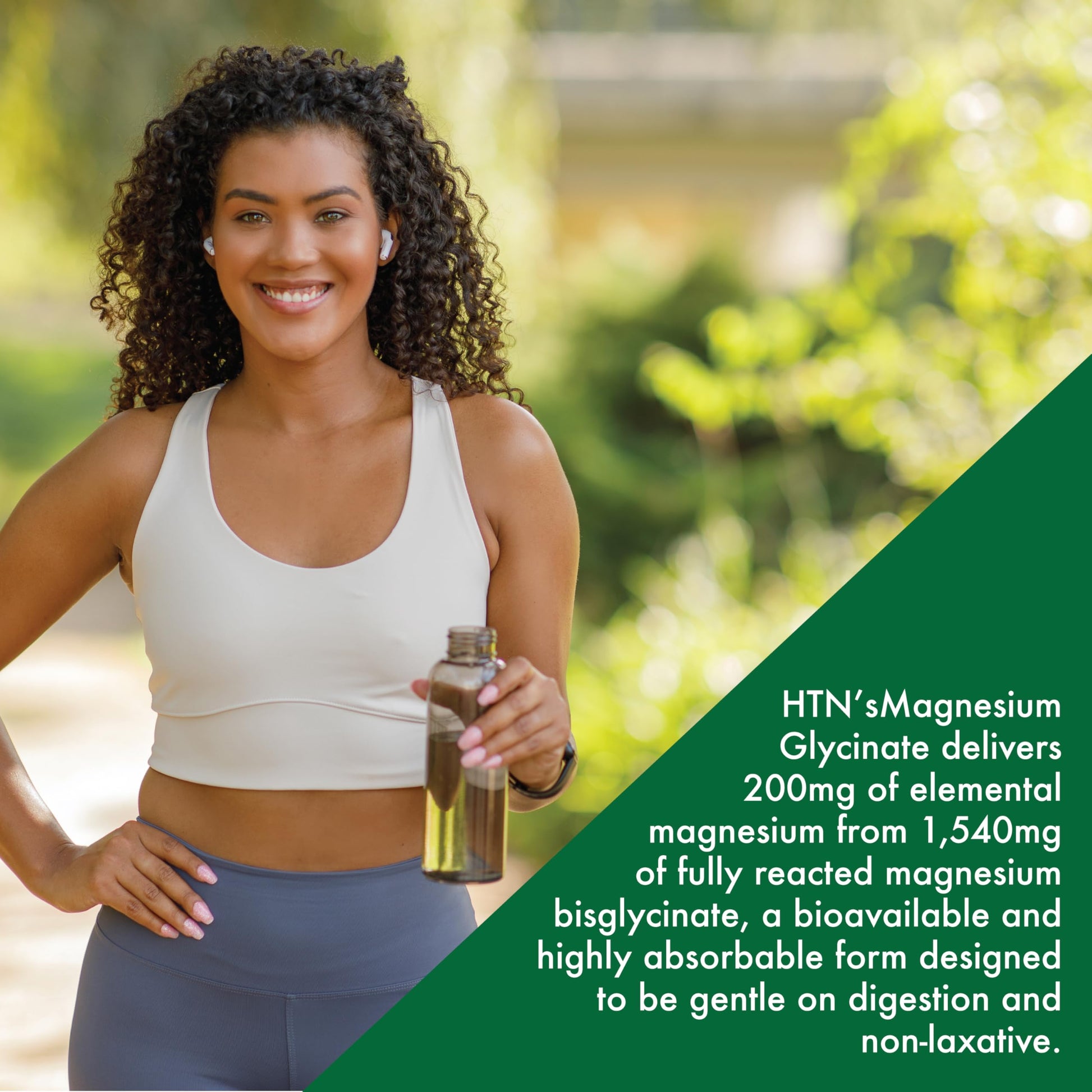 Magnesium Glycinate 200mg 120 Tablets | Fully Reacted Pure Magnesium Bisglycinate 1,540mg | High Absorption, Gentle on Stomach, Supports Relaxation & Nerve Function | Non-GMO by Health Thru Nutrition - Medaid International