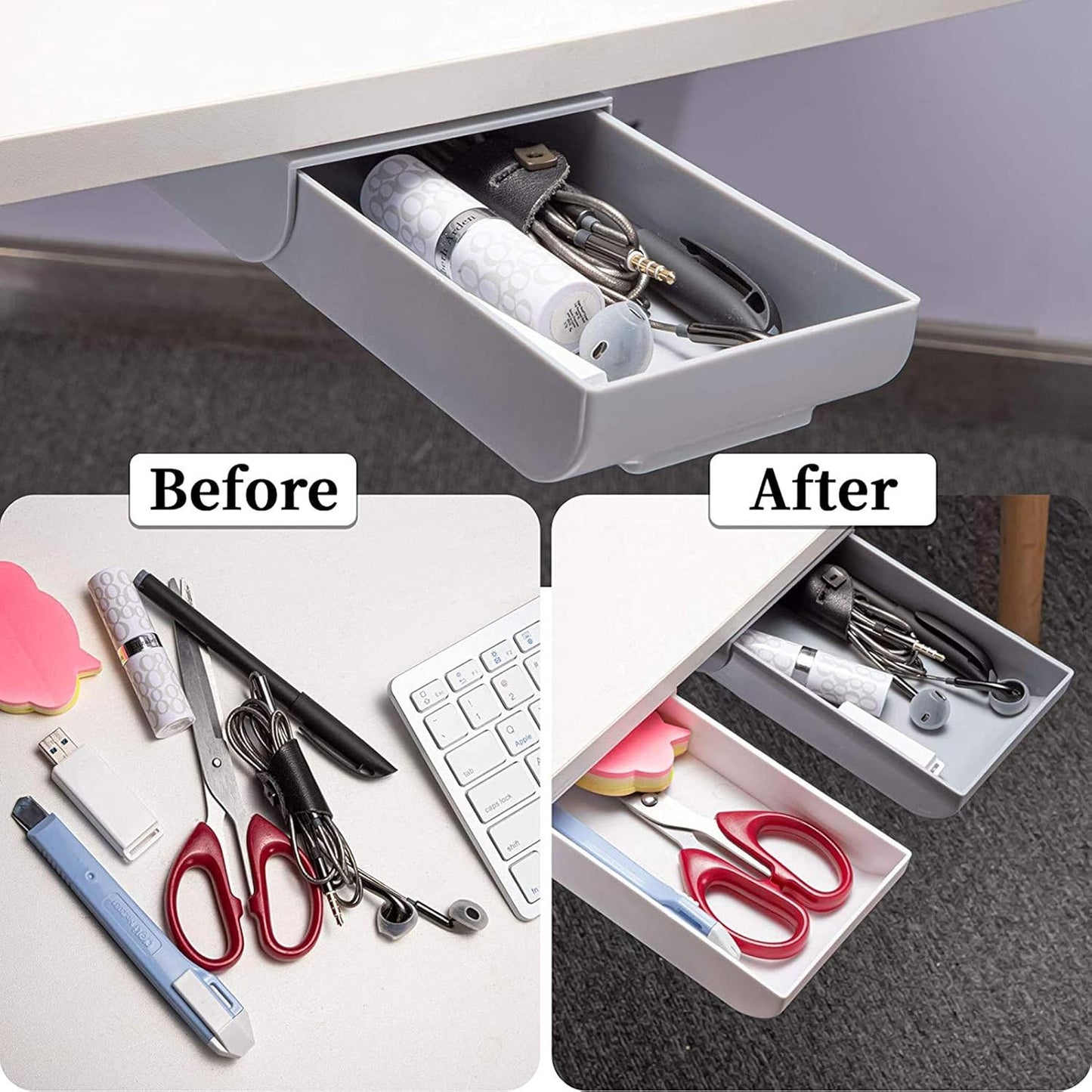 Hidden Under Desk Drawer