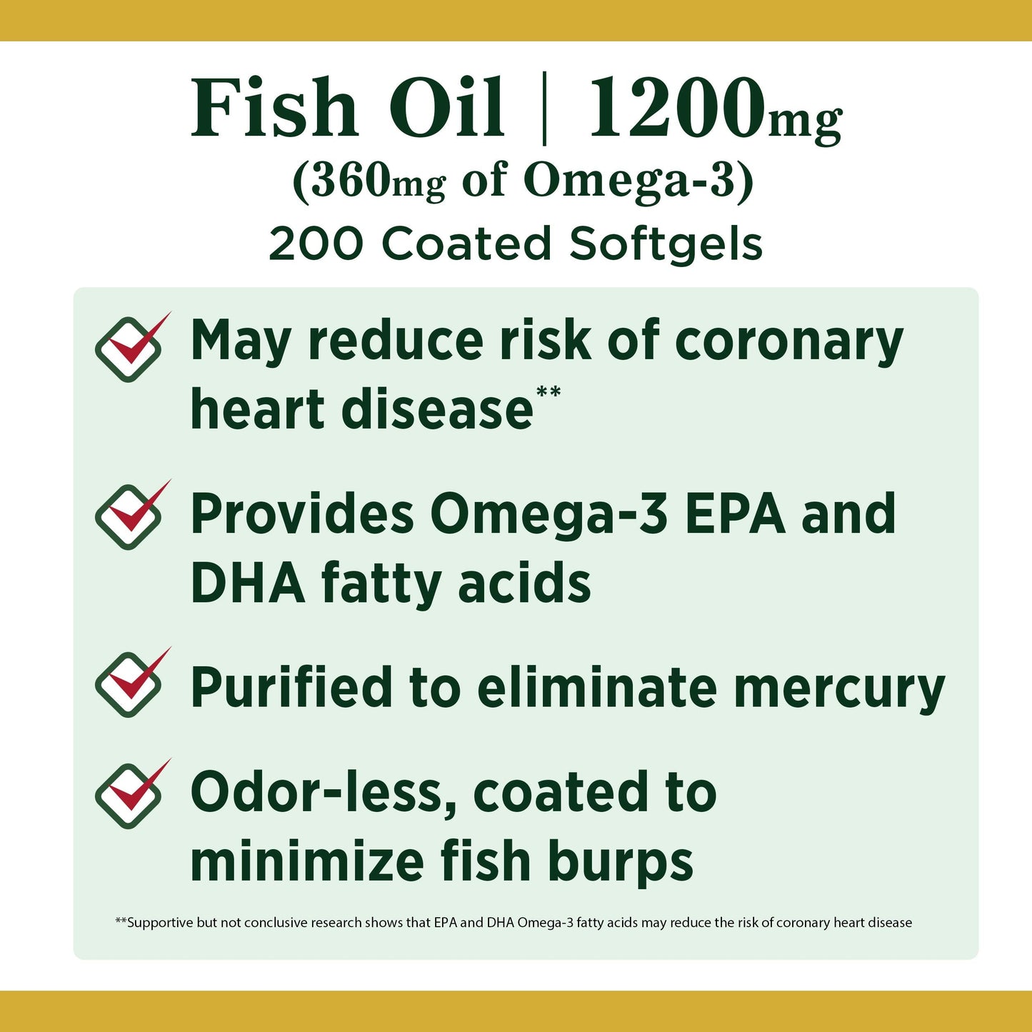 Nature's Bounty Fish Oil, 200 Count - Medaid International