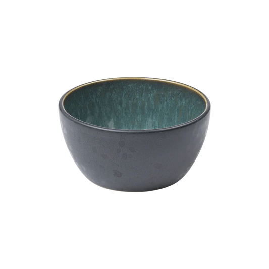 Bitz Living Stoneware Bowl 10cm Black/Green