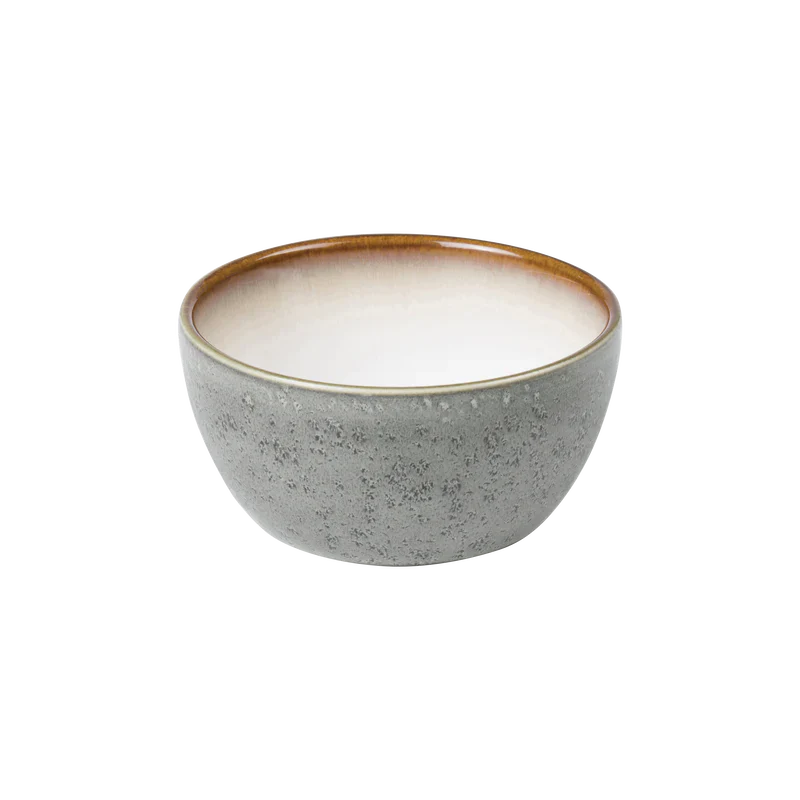 Bitz Living Stoneware Bowl 10cm Grey/ Cream