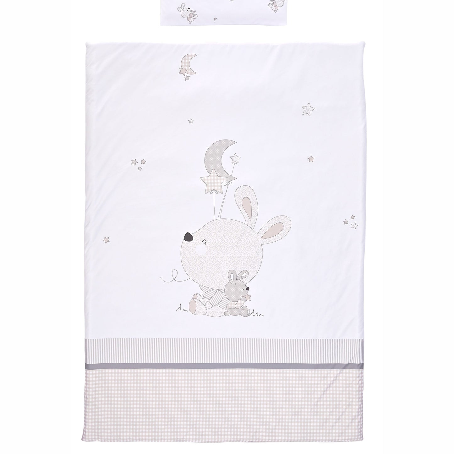 Cosy Little Rabbits grey 3-piece sleep set